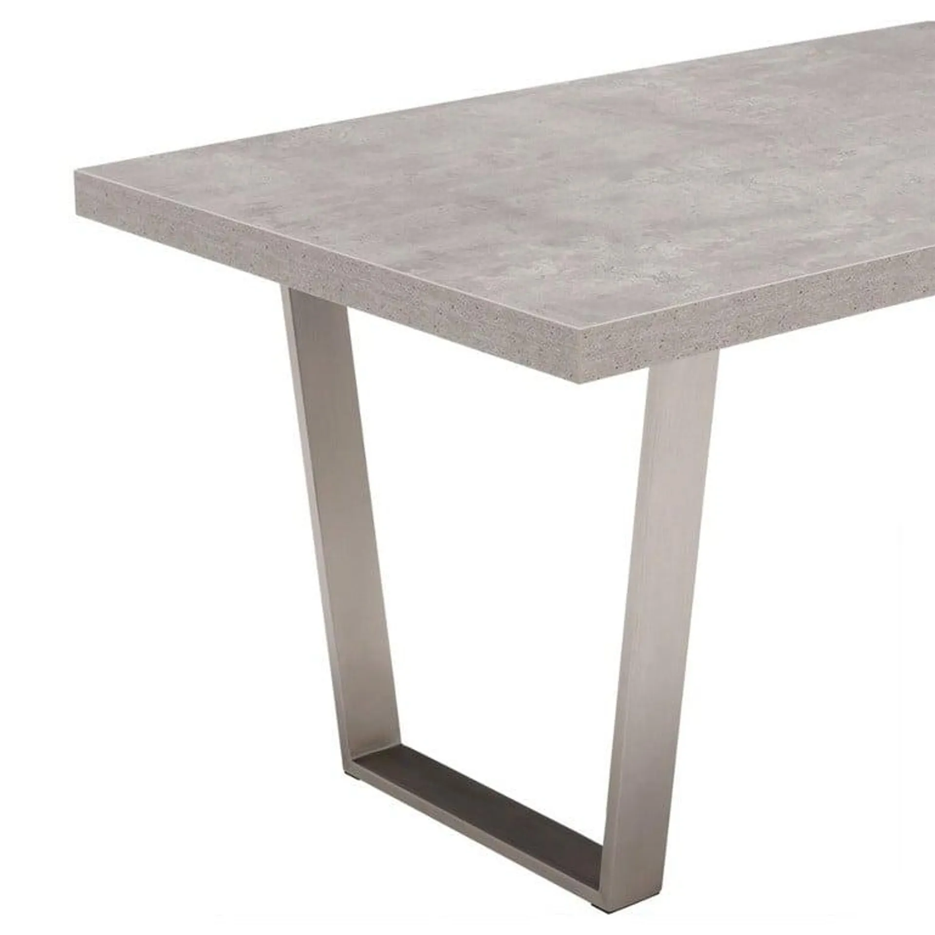 Concrete Effect 135cm Dining Table, Seats 4