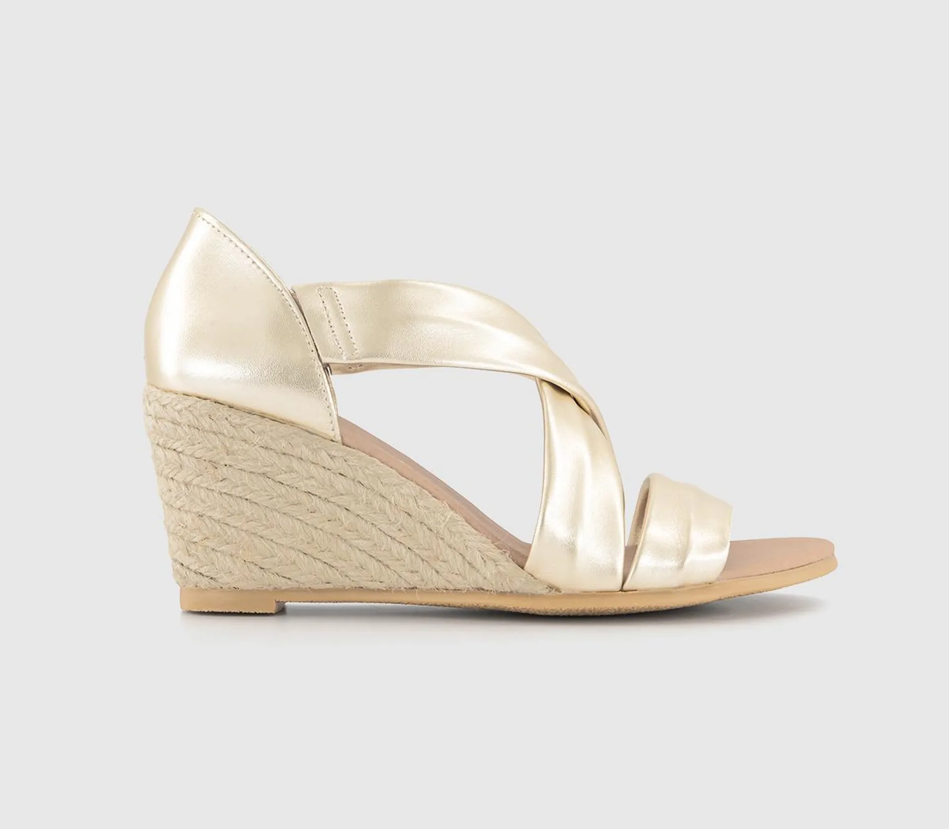 Maiden Cross Strap Espadrille Wedges