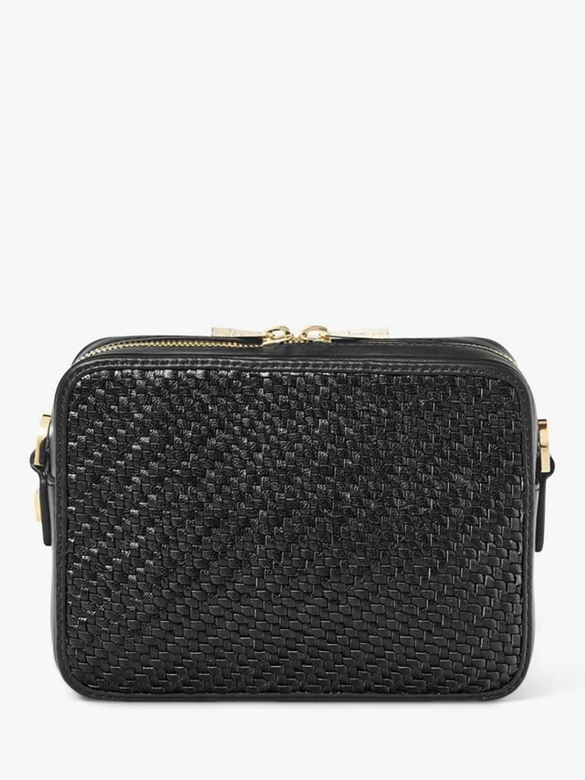 Plain Weave Leather Camera Bag