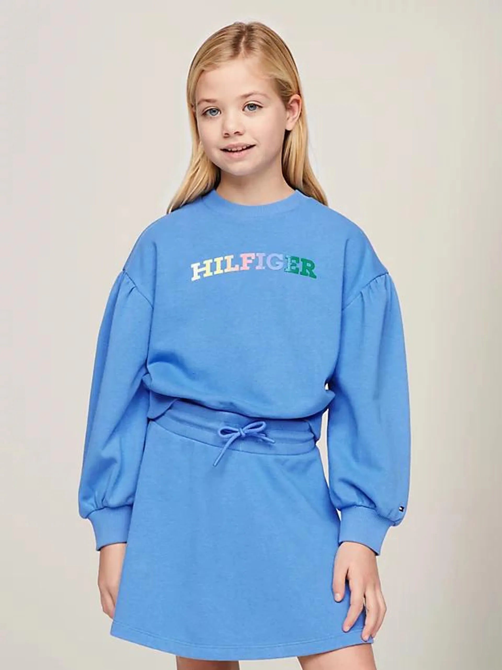 Hilfiger Monotype Balloon Sleeve Relaxed Sweatshirt