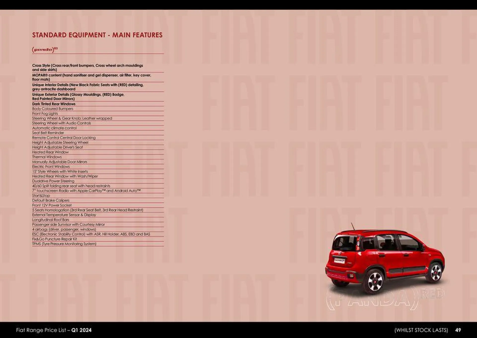 Fiat Range Price List 2024 - 49