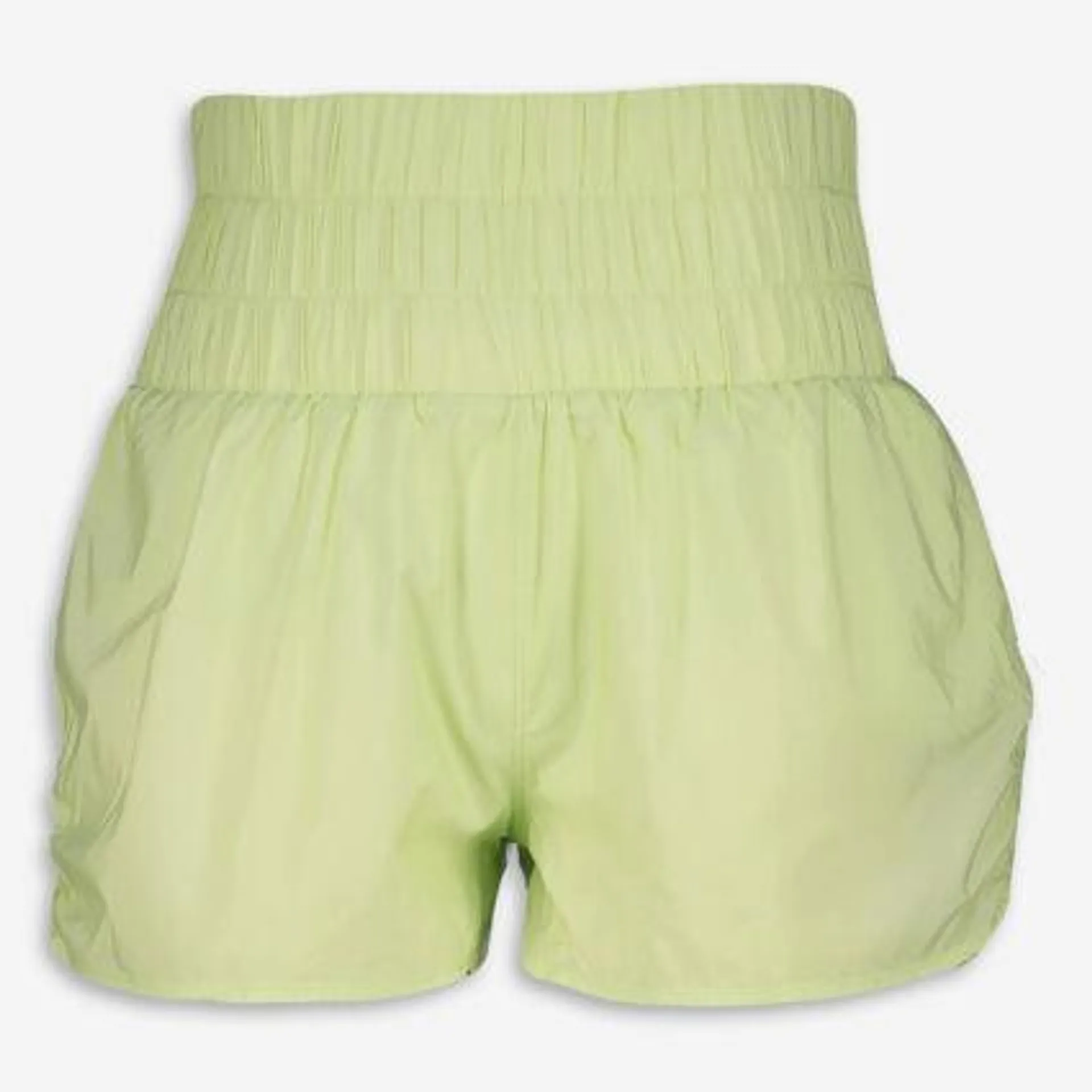 Green Smocked Shorts