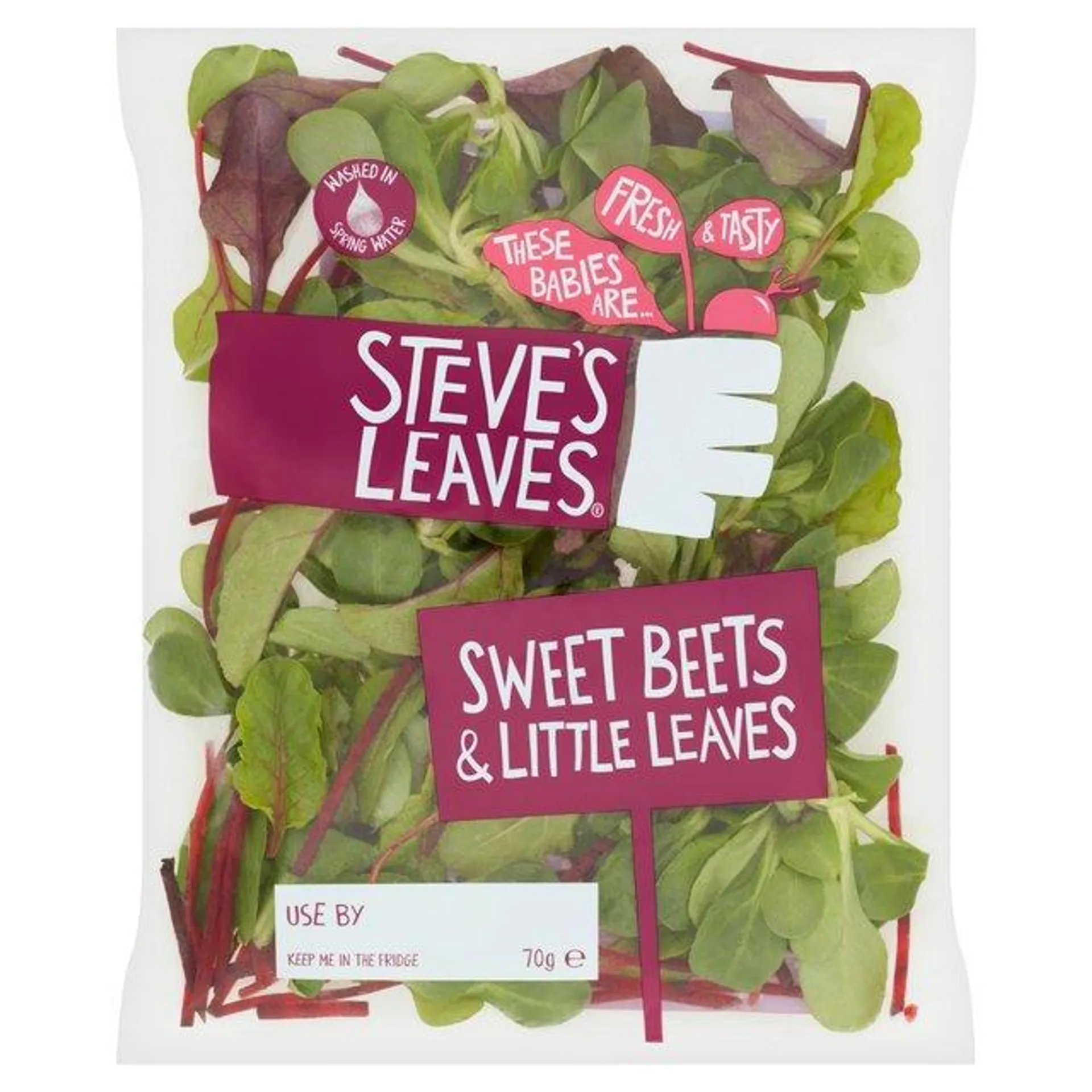 Steve's Leaves Sweet Beets & Little Leaves 70g