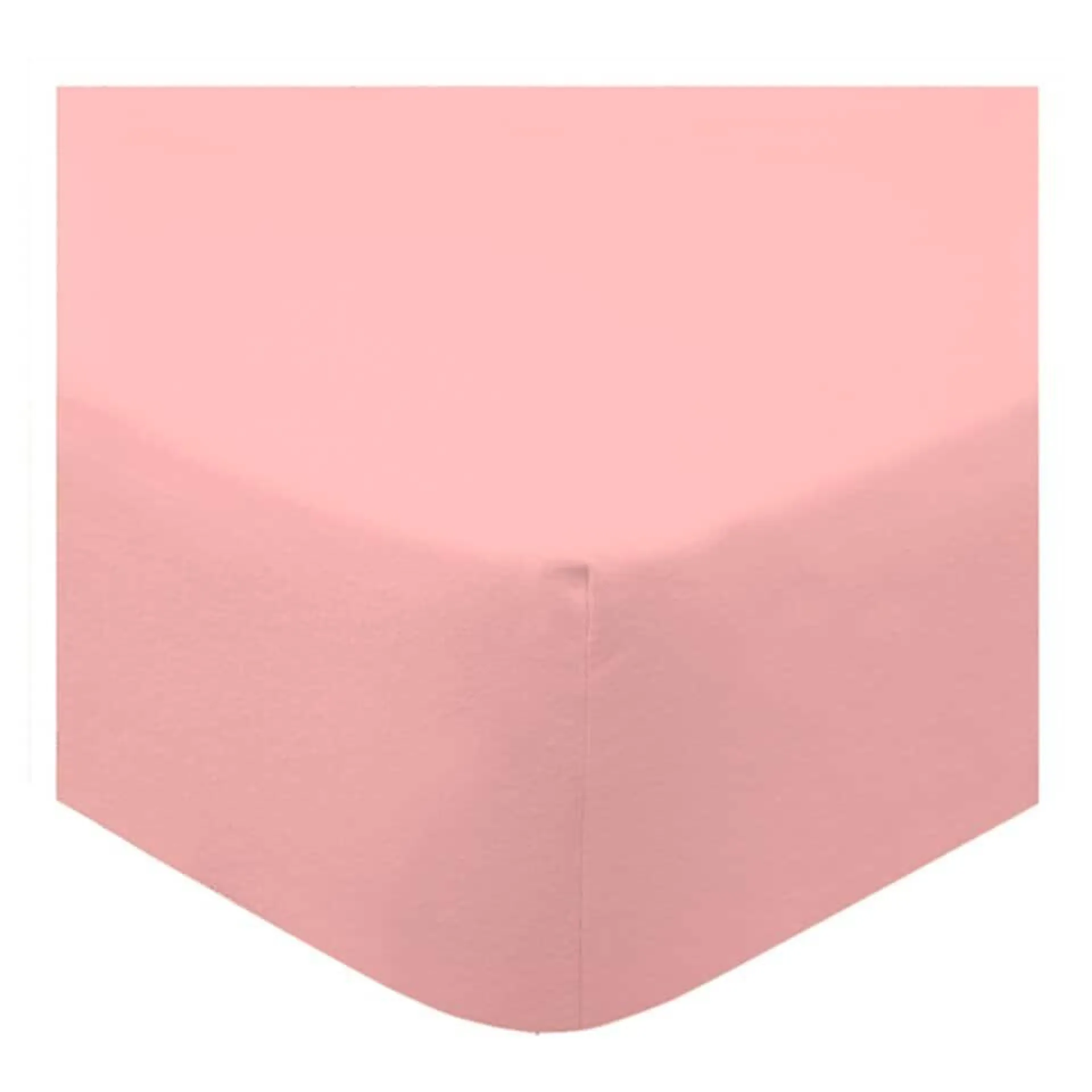 Tesco Clay Pink 100% Cotton Fitted Sheet Double