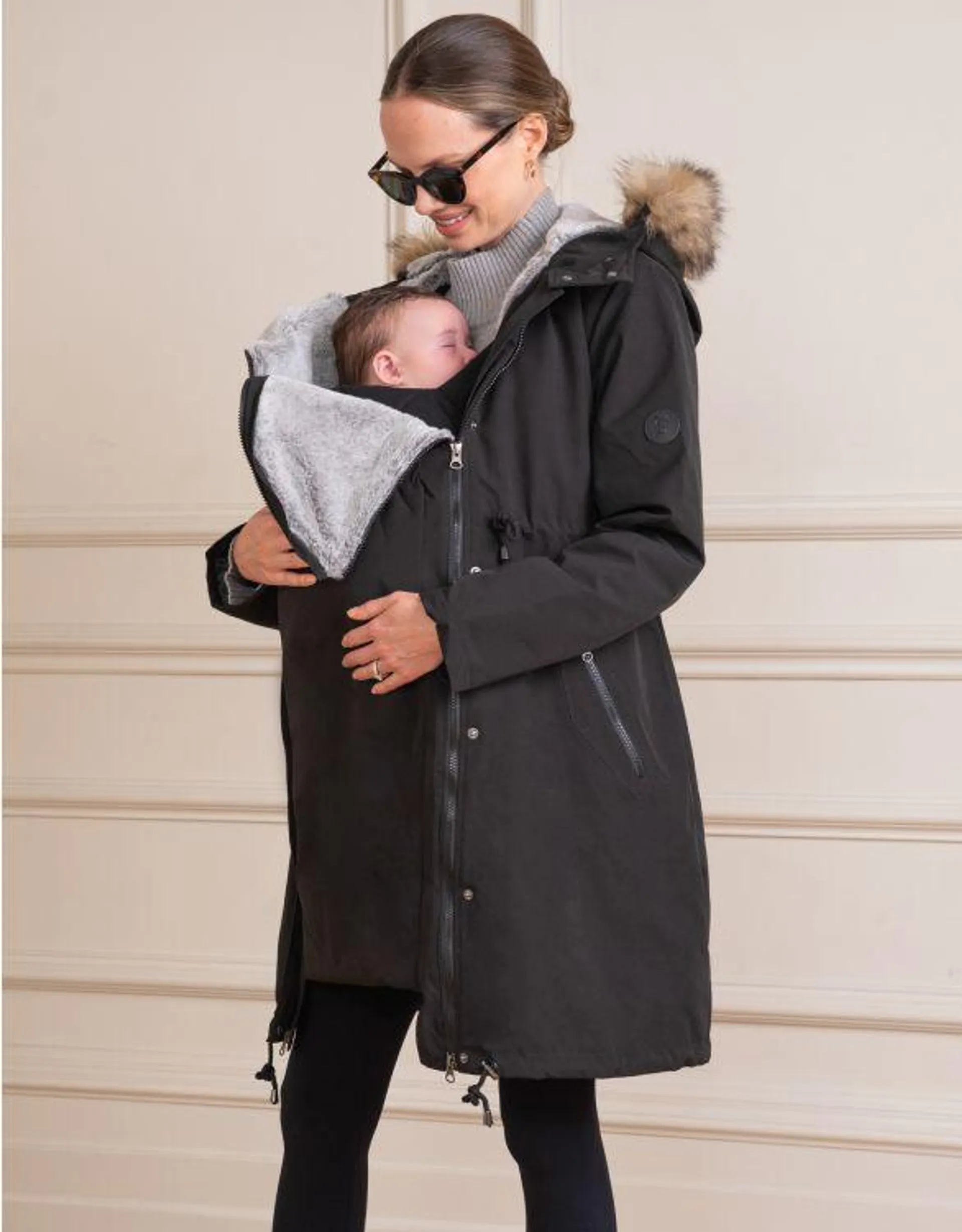 3 in 1 Winter Maternity to Babywearing Parka Coat