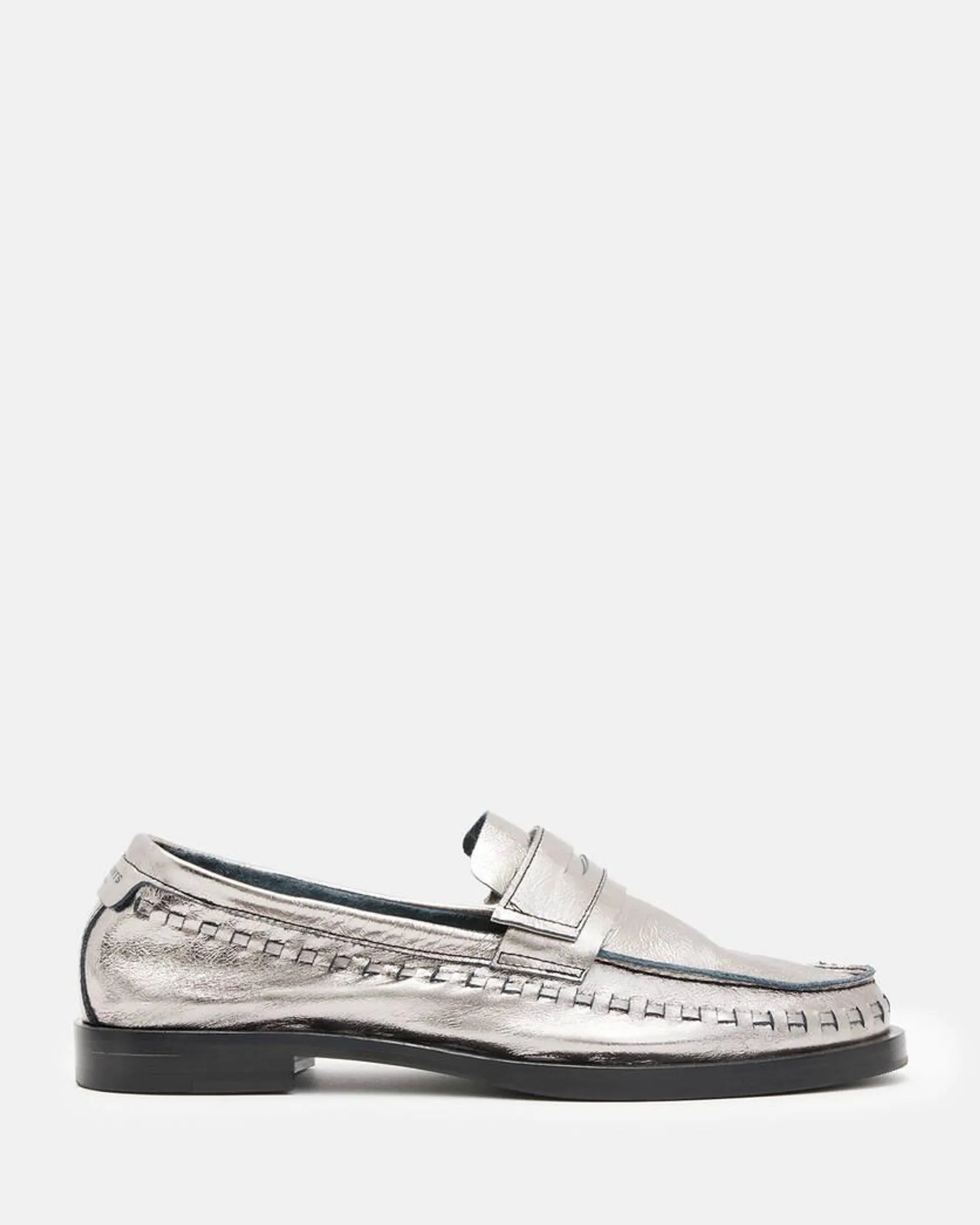 Sofie Metallic Leather Loafers