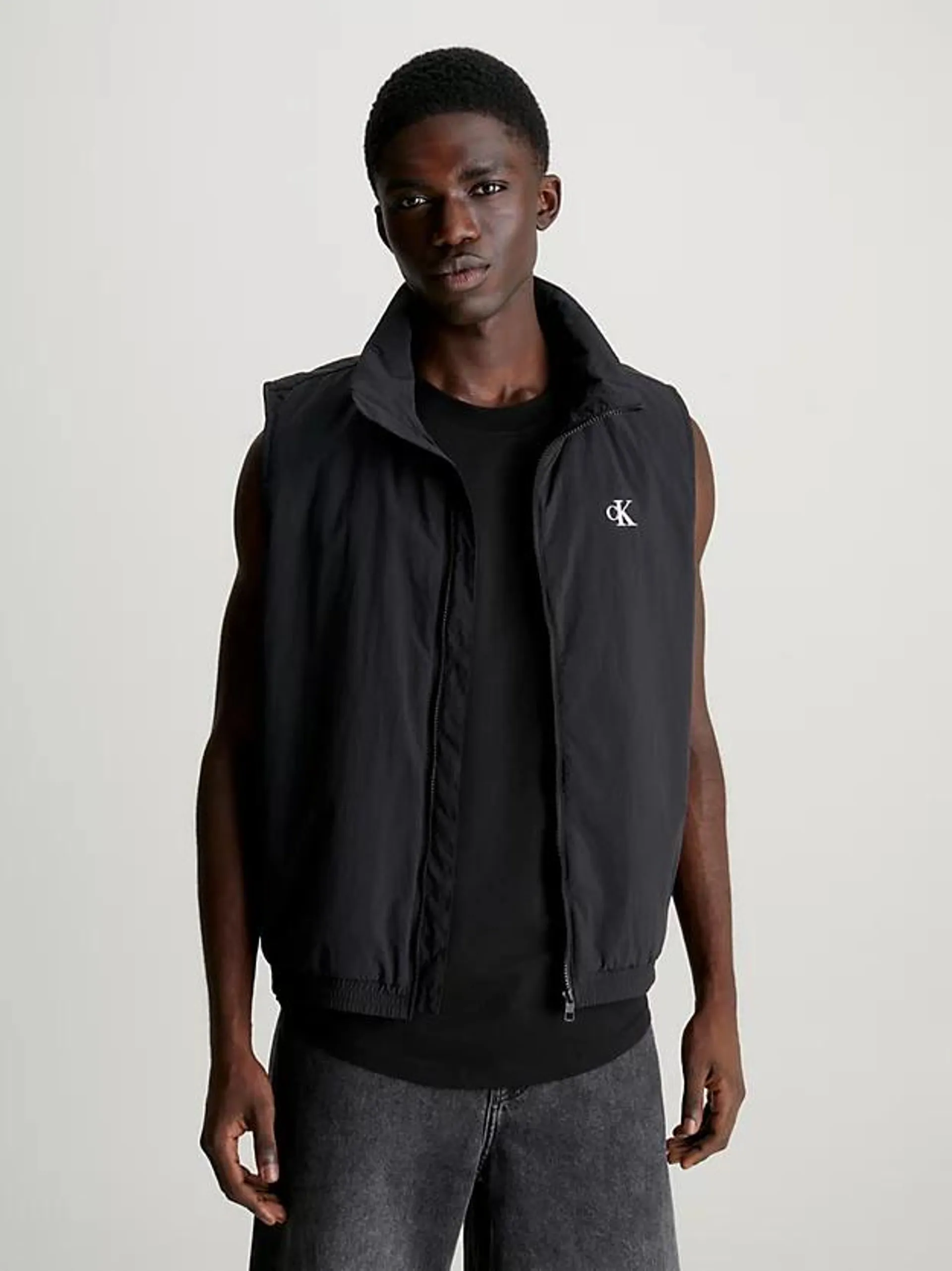 Licht gewatteerd nylon gilet