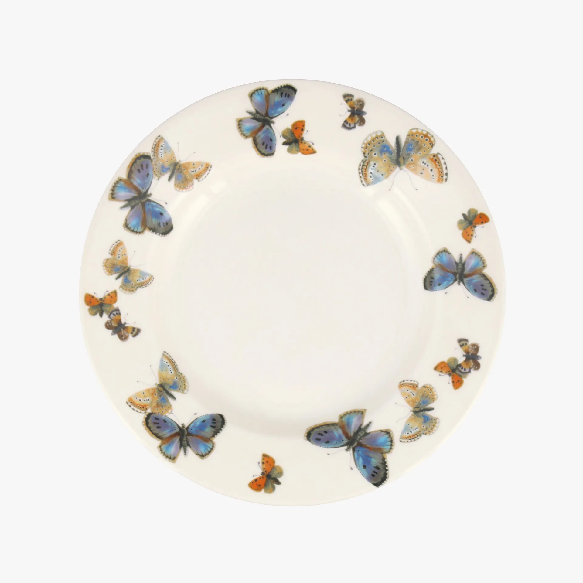 Common Blue Butterfly 8 1/2 Inch Plate