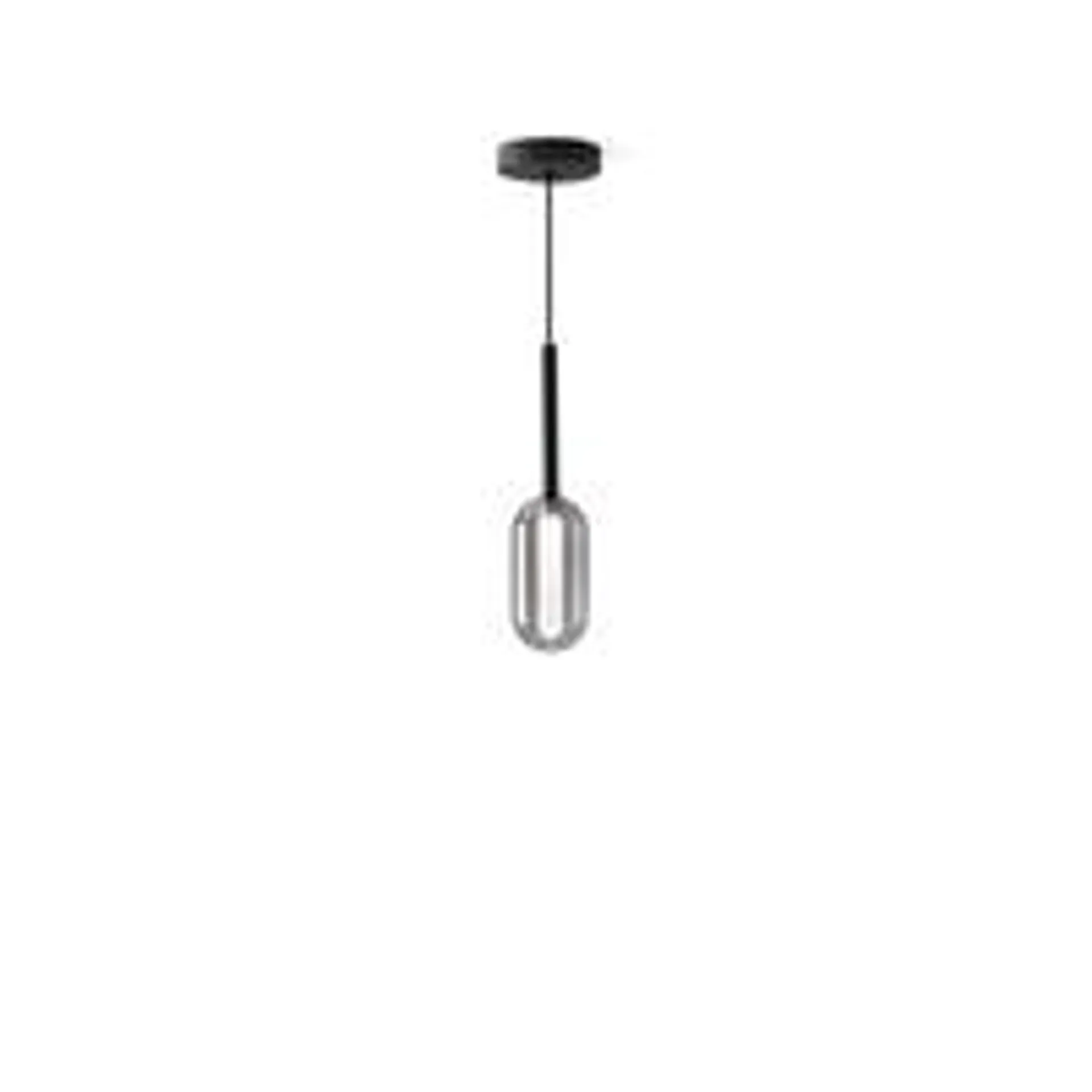 Droplet Dimmable Single Ceiling Light In Smoked Glass