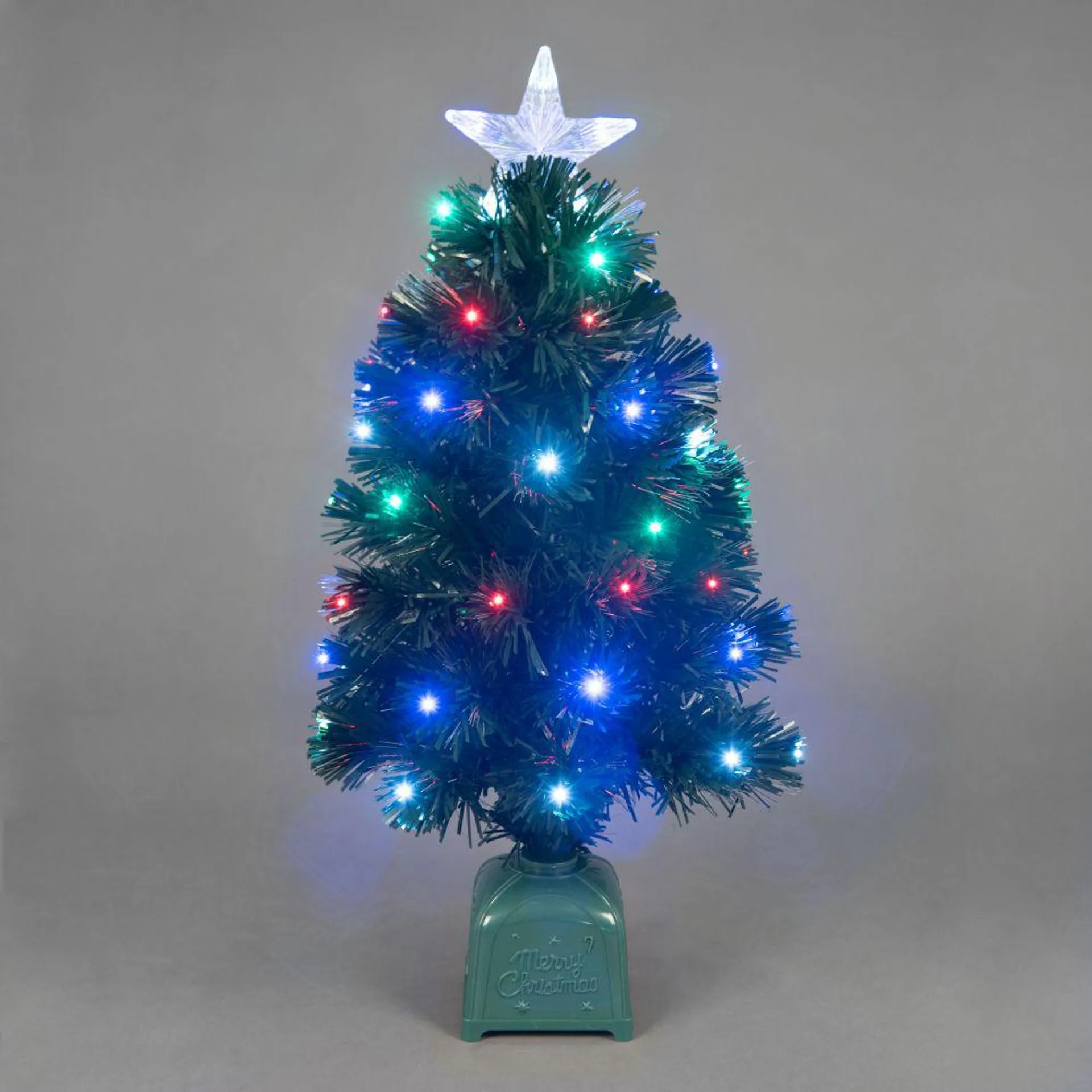 2ft Fibre Optic Galaxy Christmas Tree with 60 Flashing Colour Change LEDs