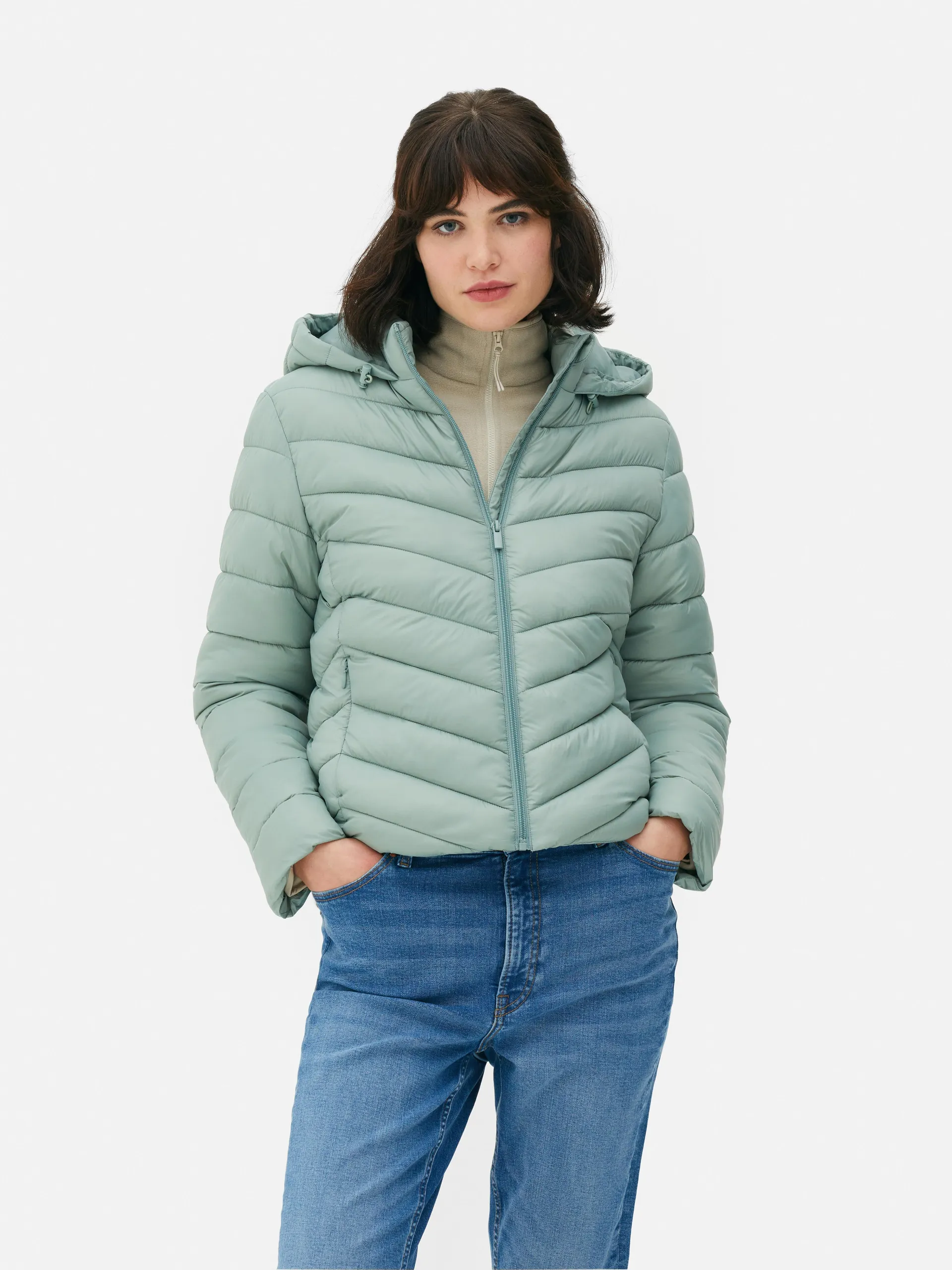 Lightweight Hooded Puffer Jacket