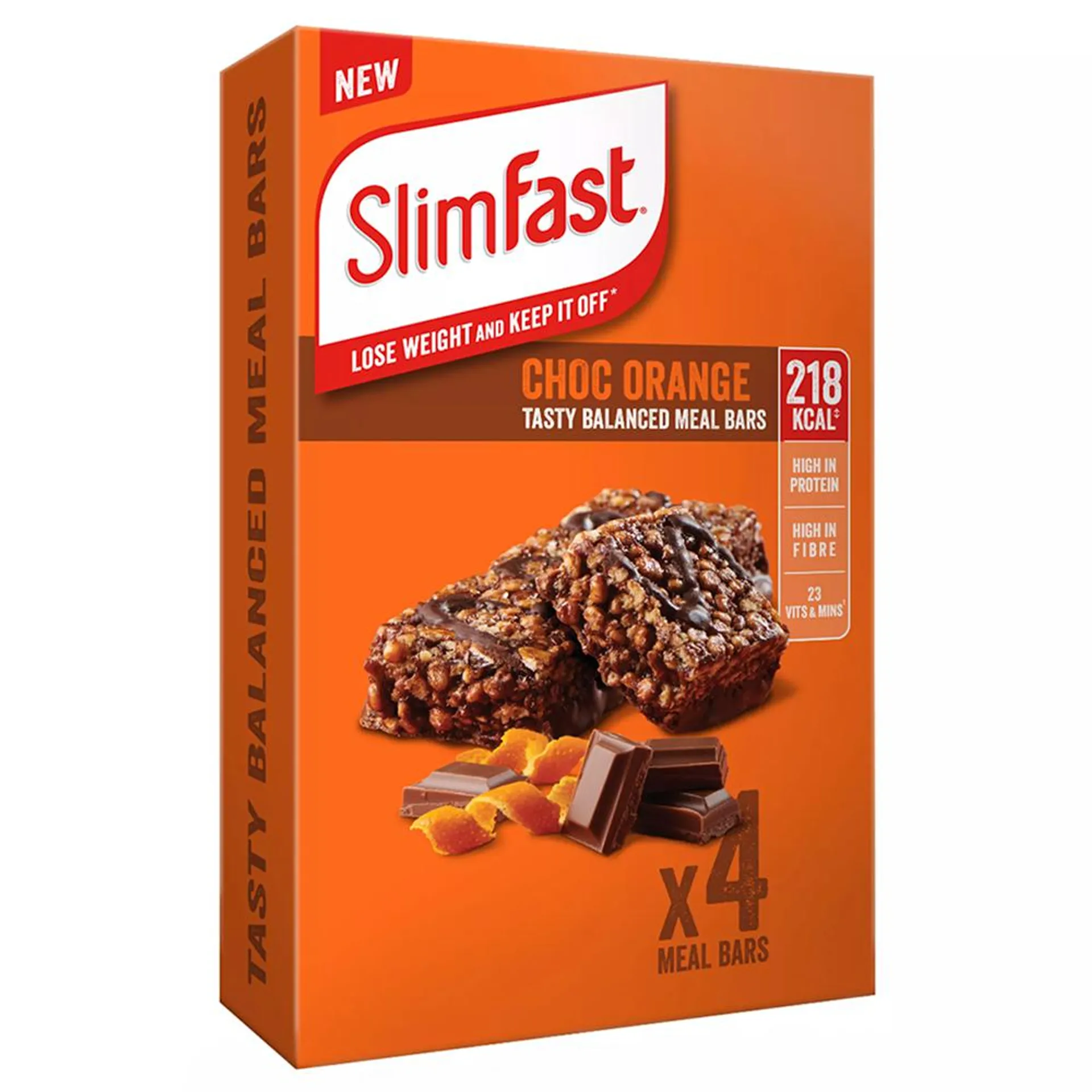 SlimFast: Meal Bars 4 Pack 60g - Choc Orange