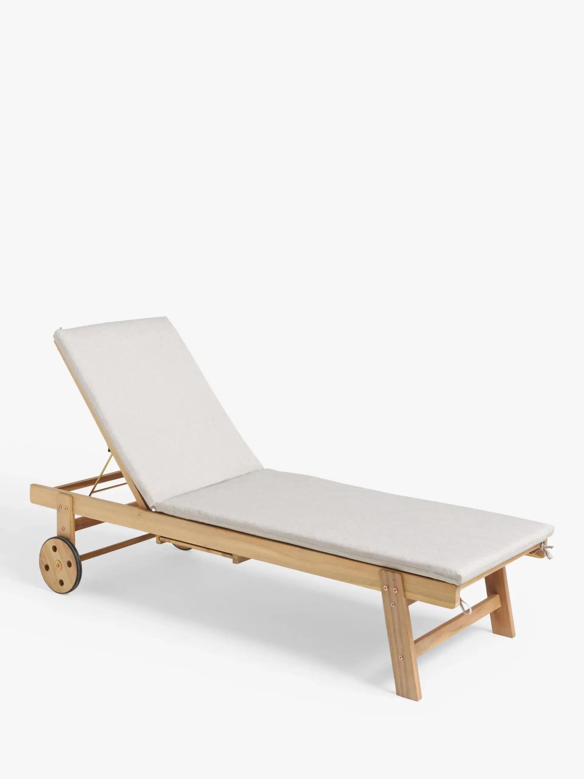 Acacia Wood Sun Lounger, Natural