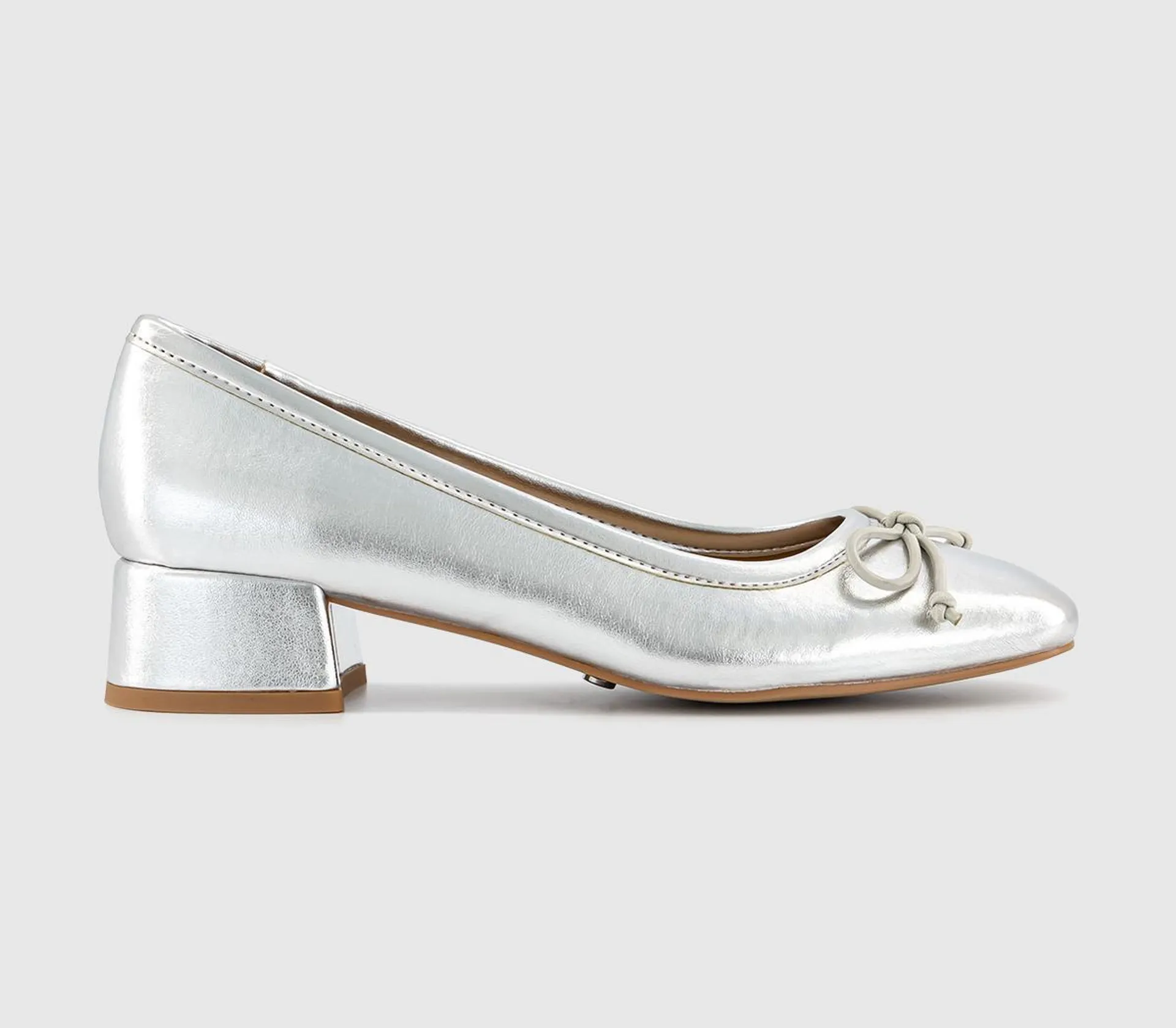 Marielle Low Block Heel Ballerinas