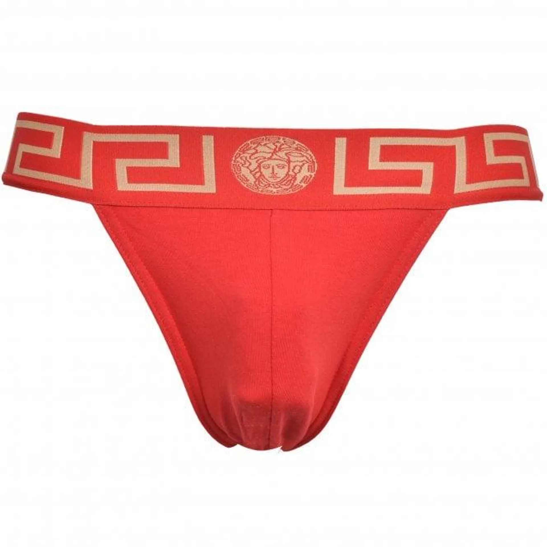 Greca Border Jockstrap, Red