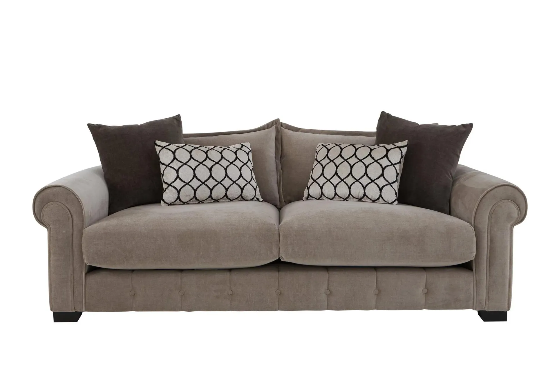 Sumptuous 4 Seater Fabric Sofa