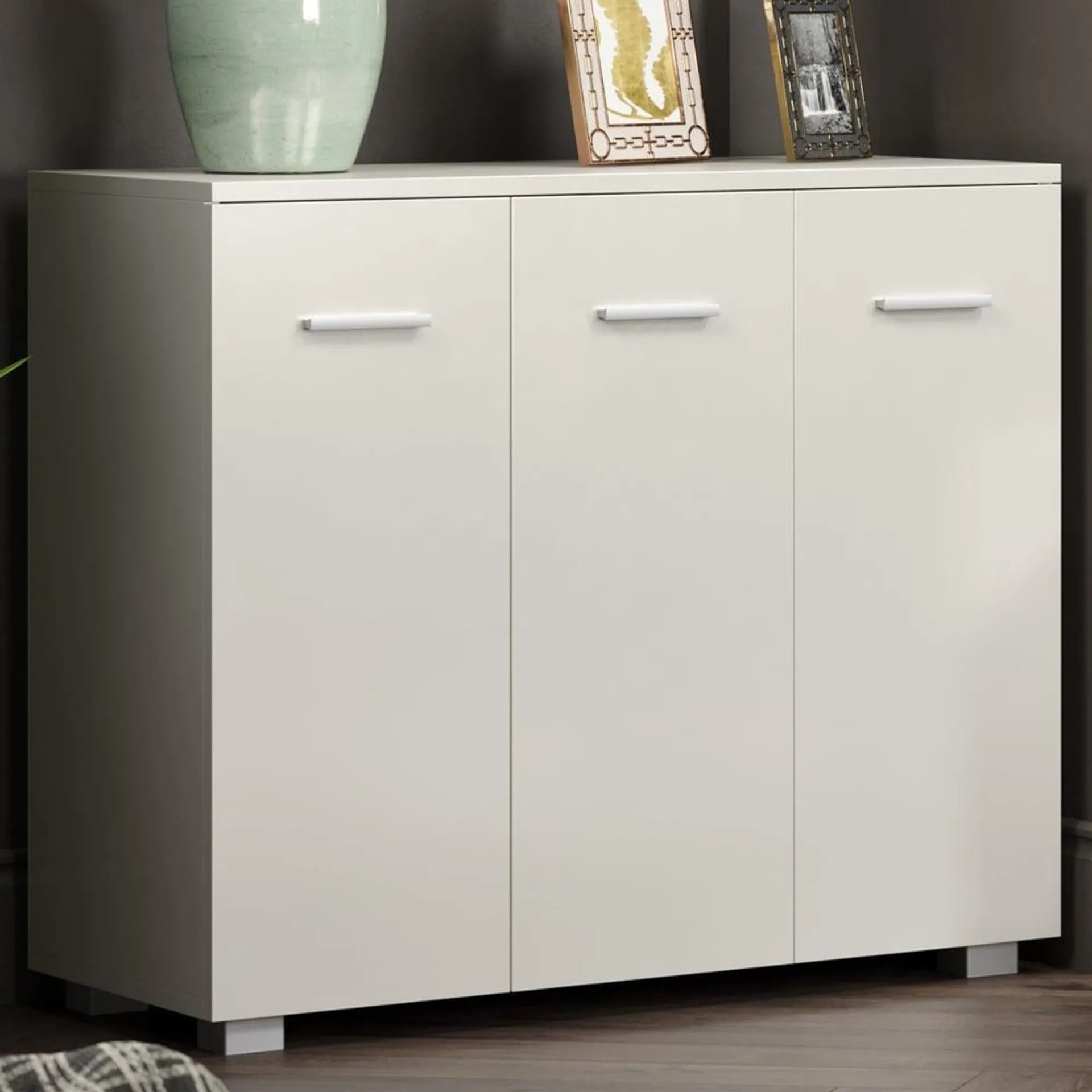 Core Products Lido 3 Doors White Sideboard