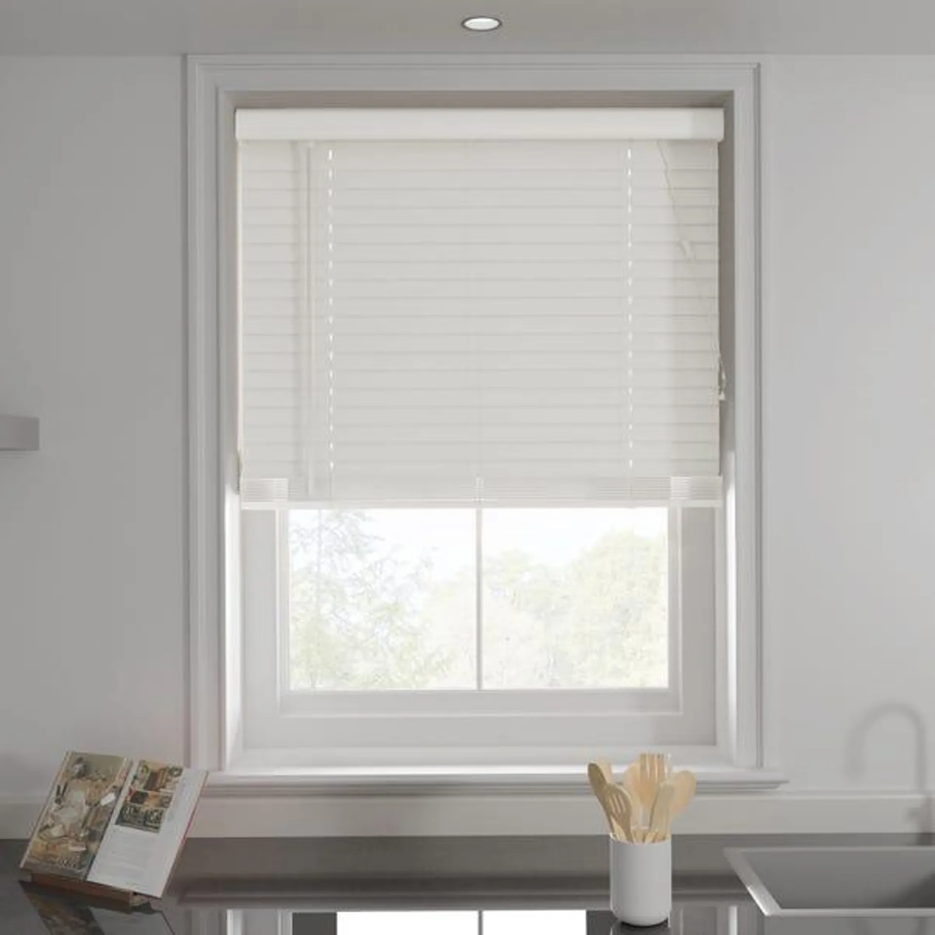 White 50mm Slats Venetian Blind