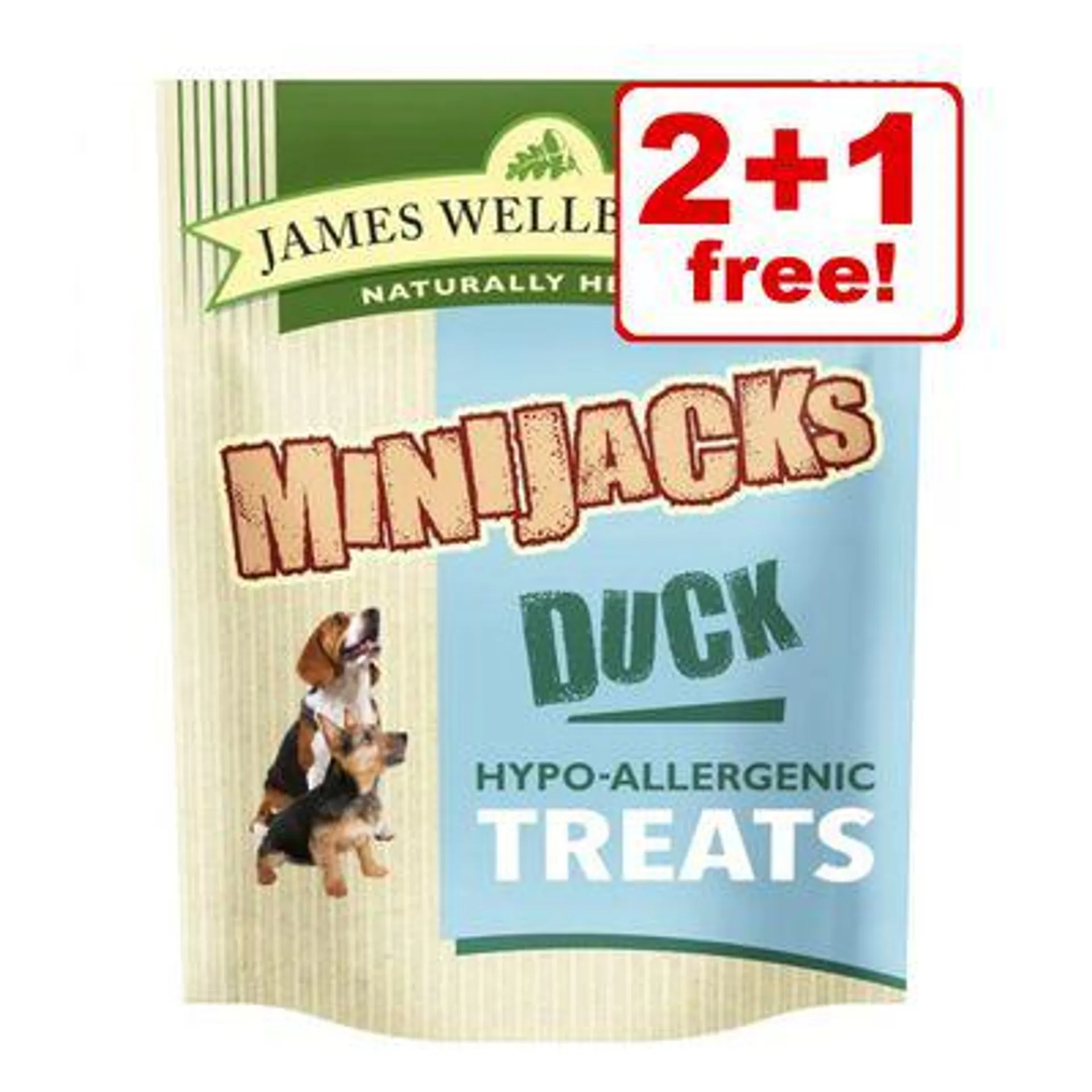 3 x James Wellbeloved Dog Treats - 2 + 1 Free!*