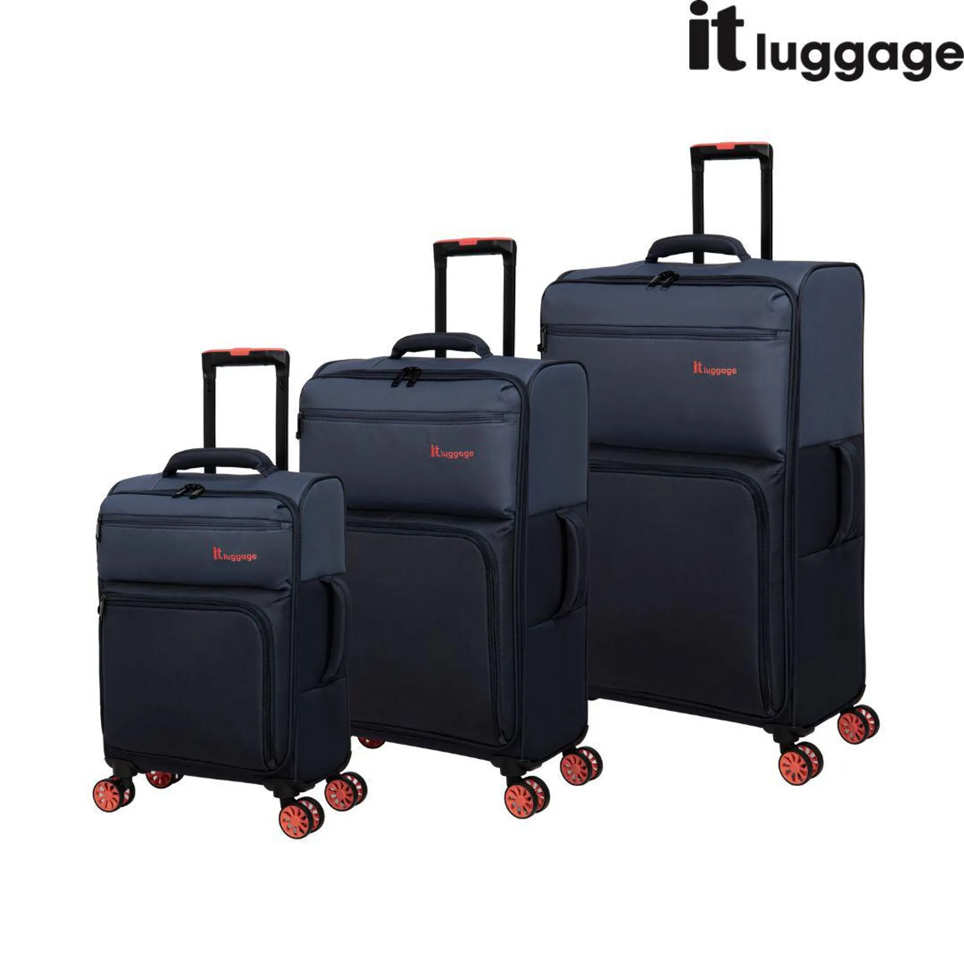 It Luggage Suitcase Megalite Duo-Tone 8 Wheel Eva Luggage Indigo/India Ink