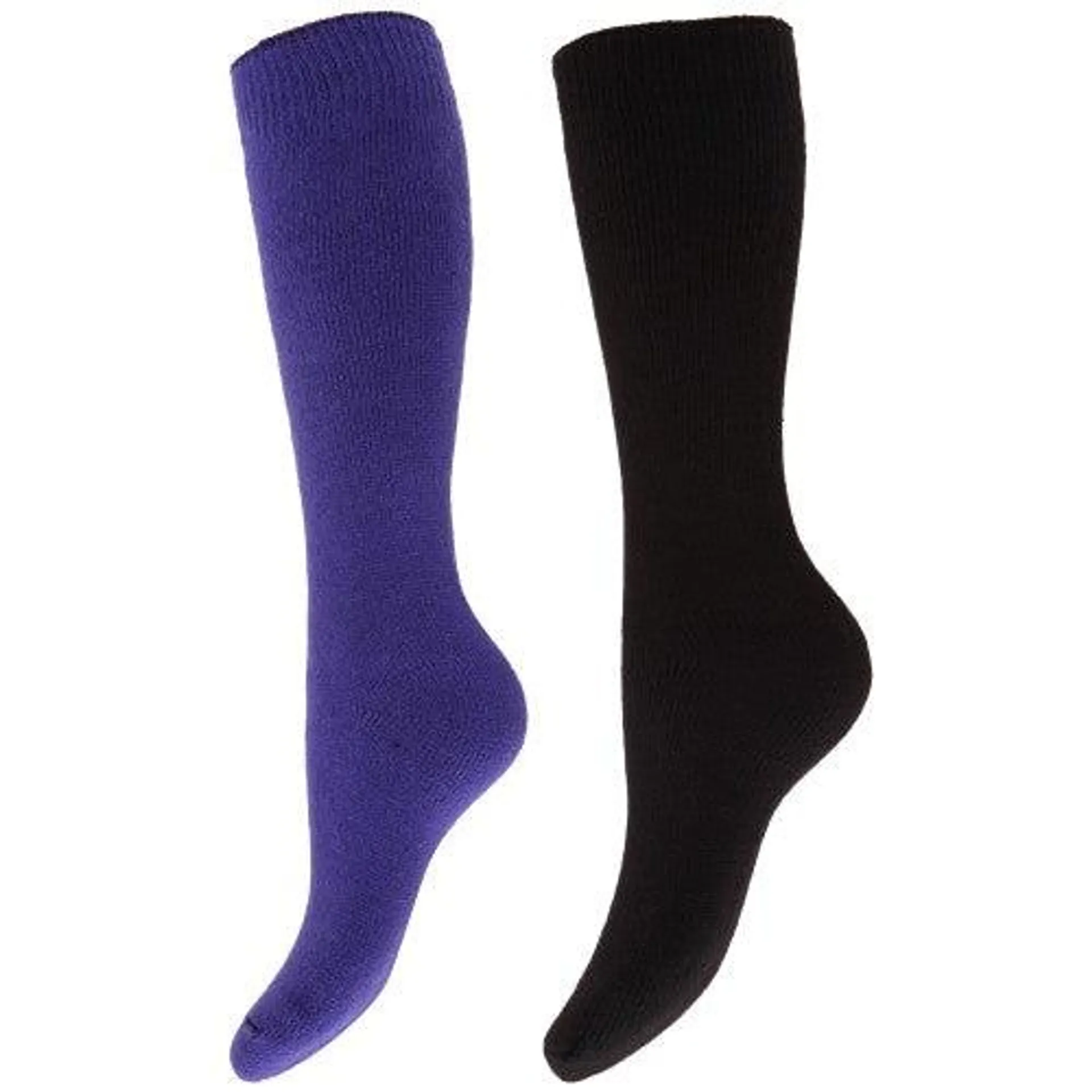 Floso Womens/Ladies Thermal Winter Wellington/Welly Boot Socks (2 Pairs)