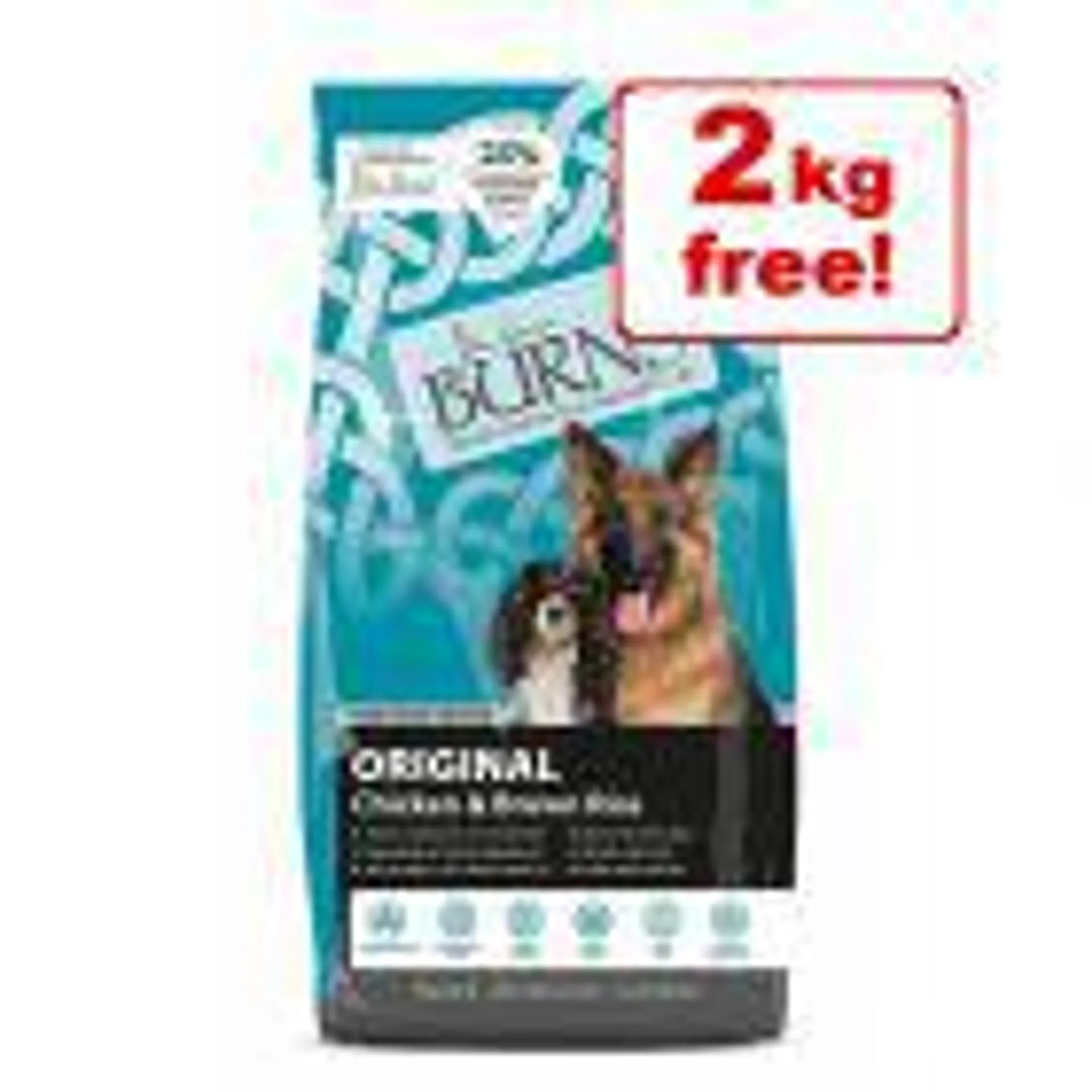 Burns Dry Dog Food - 12kg + 2kg Free!*