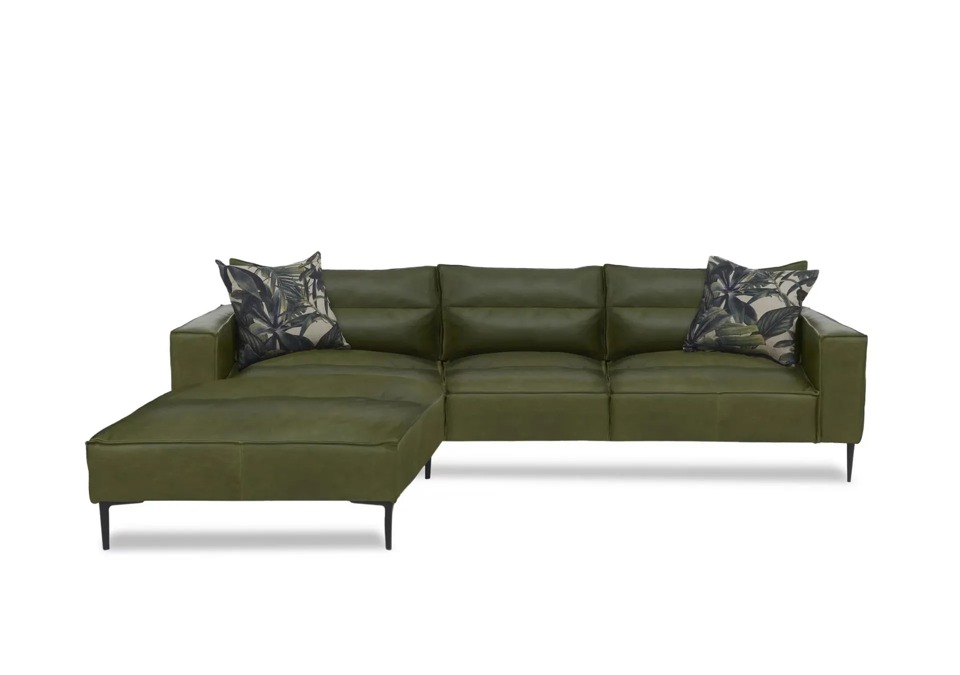 Boutique Jade Leather Chaise End Sofa