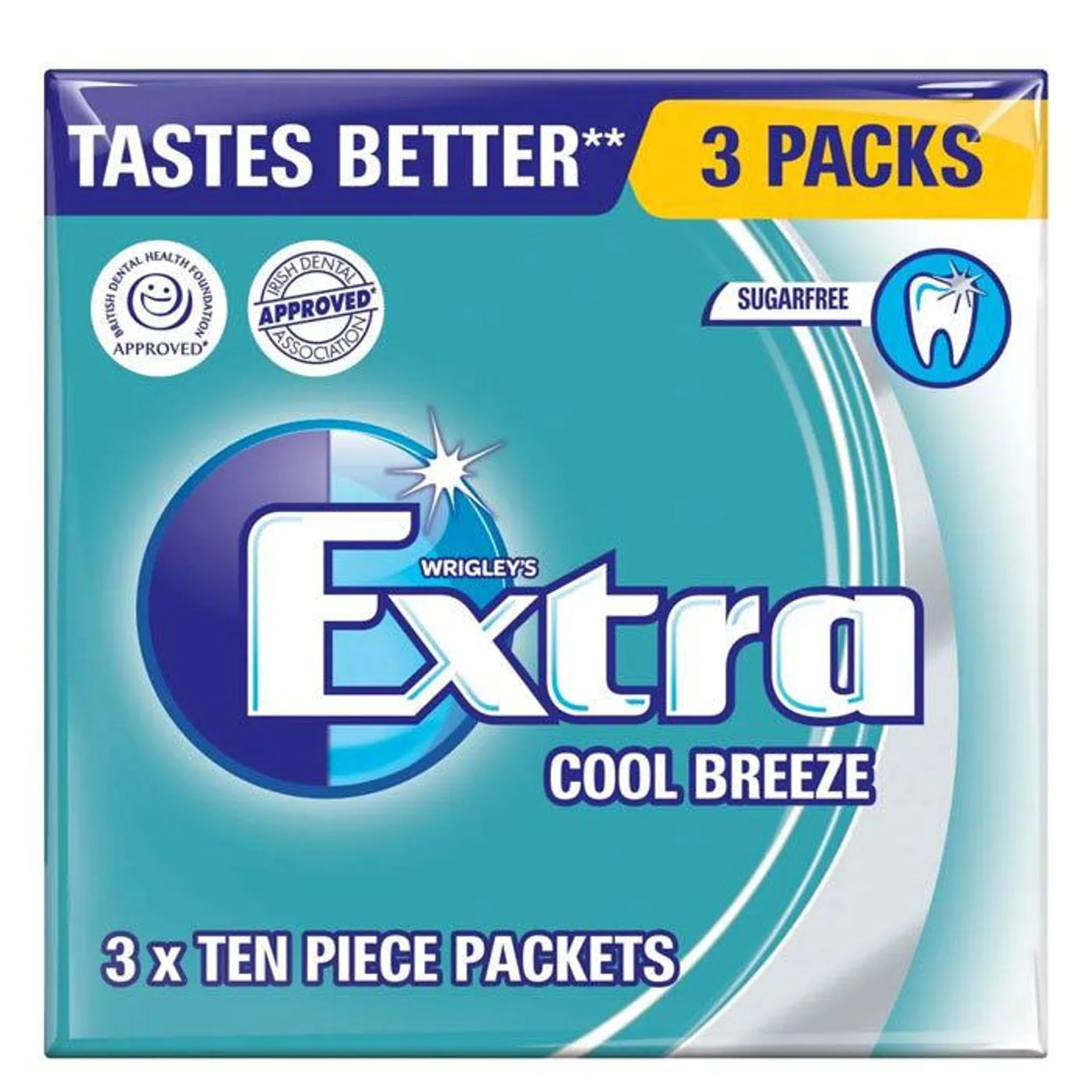 Extra Cool Breeze Sugarfree Chewing Gum Multipack 3 x 9 Pieces