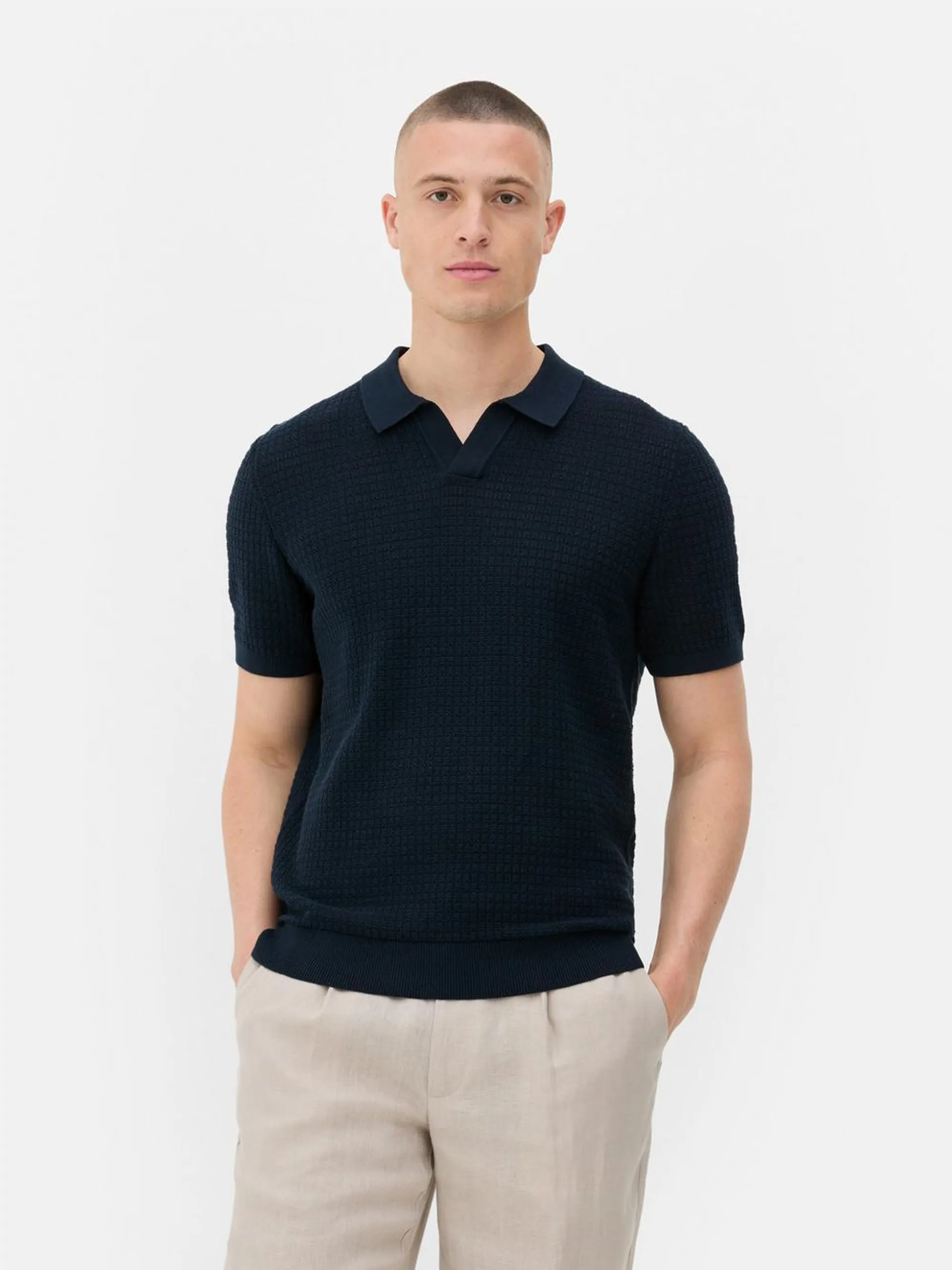 Textured Polo Shirt