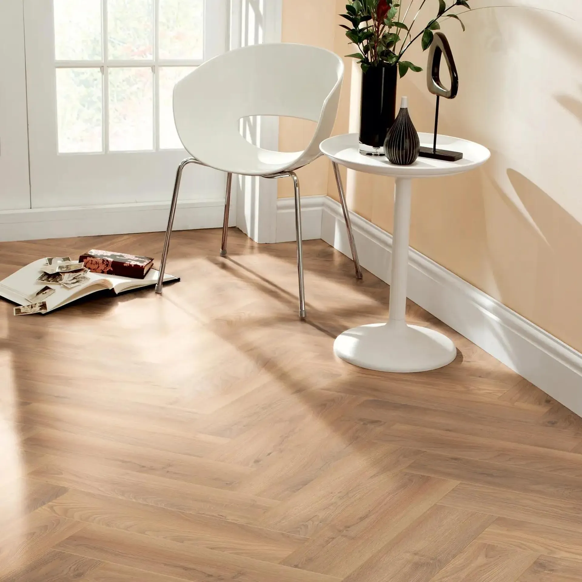 Krono Original 8mm Herringbone Laminate Flooring