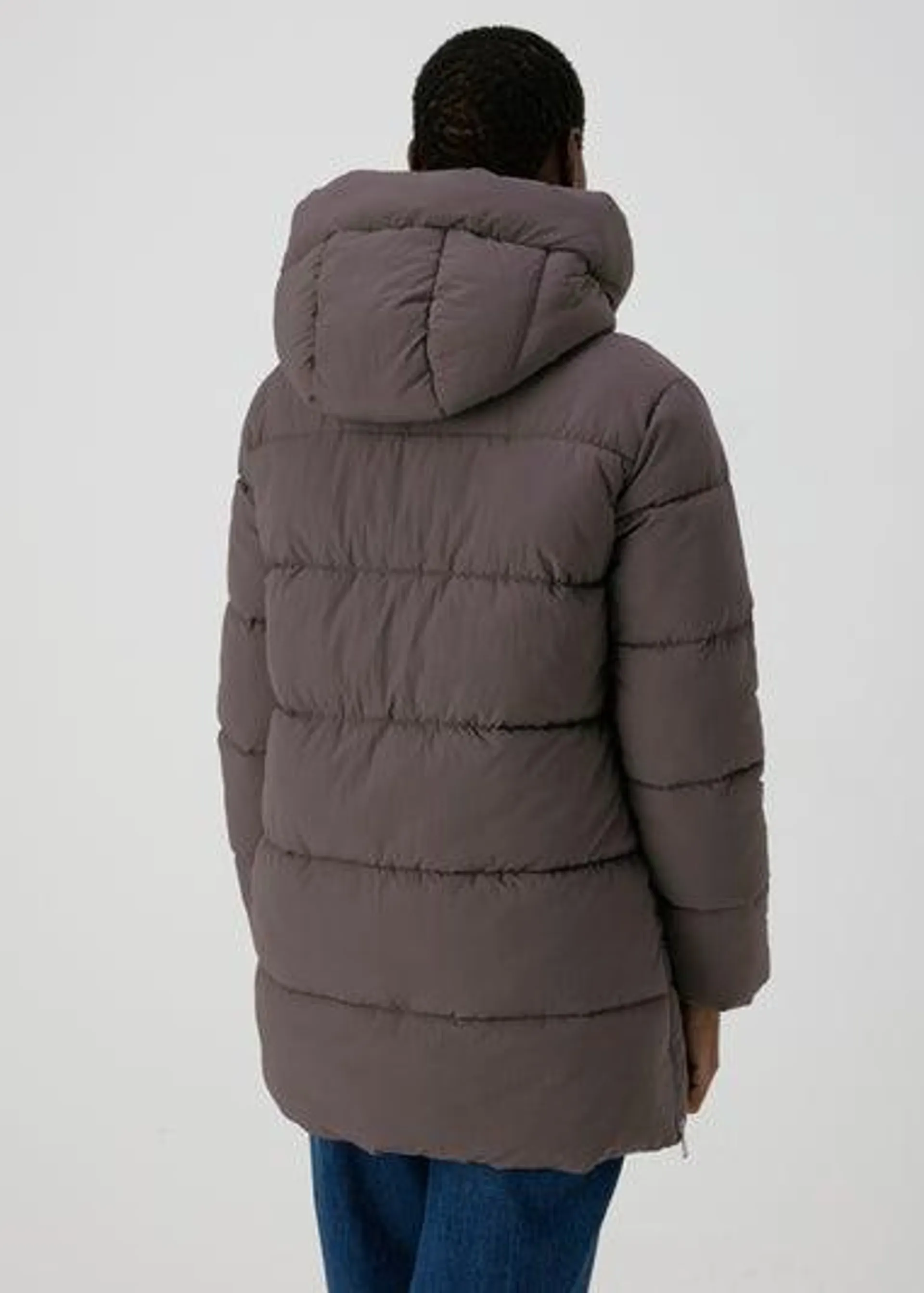 Grey Mid Padded Coat