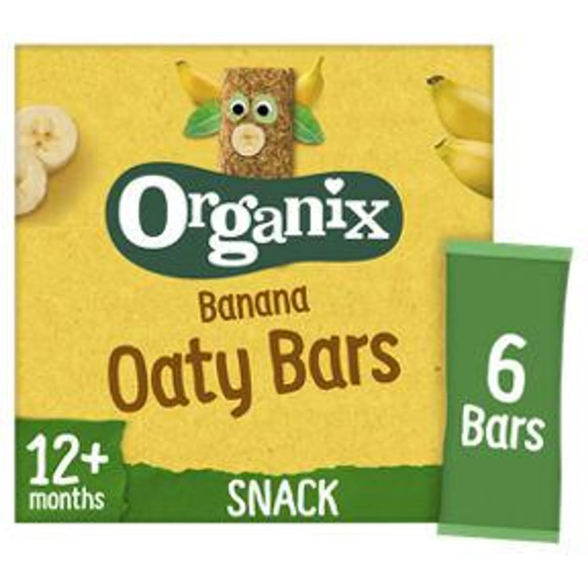 Organix Banana Soft Oaty Bars 12+ Months 6 x 23g (138g)