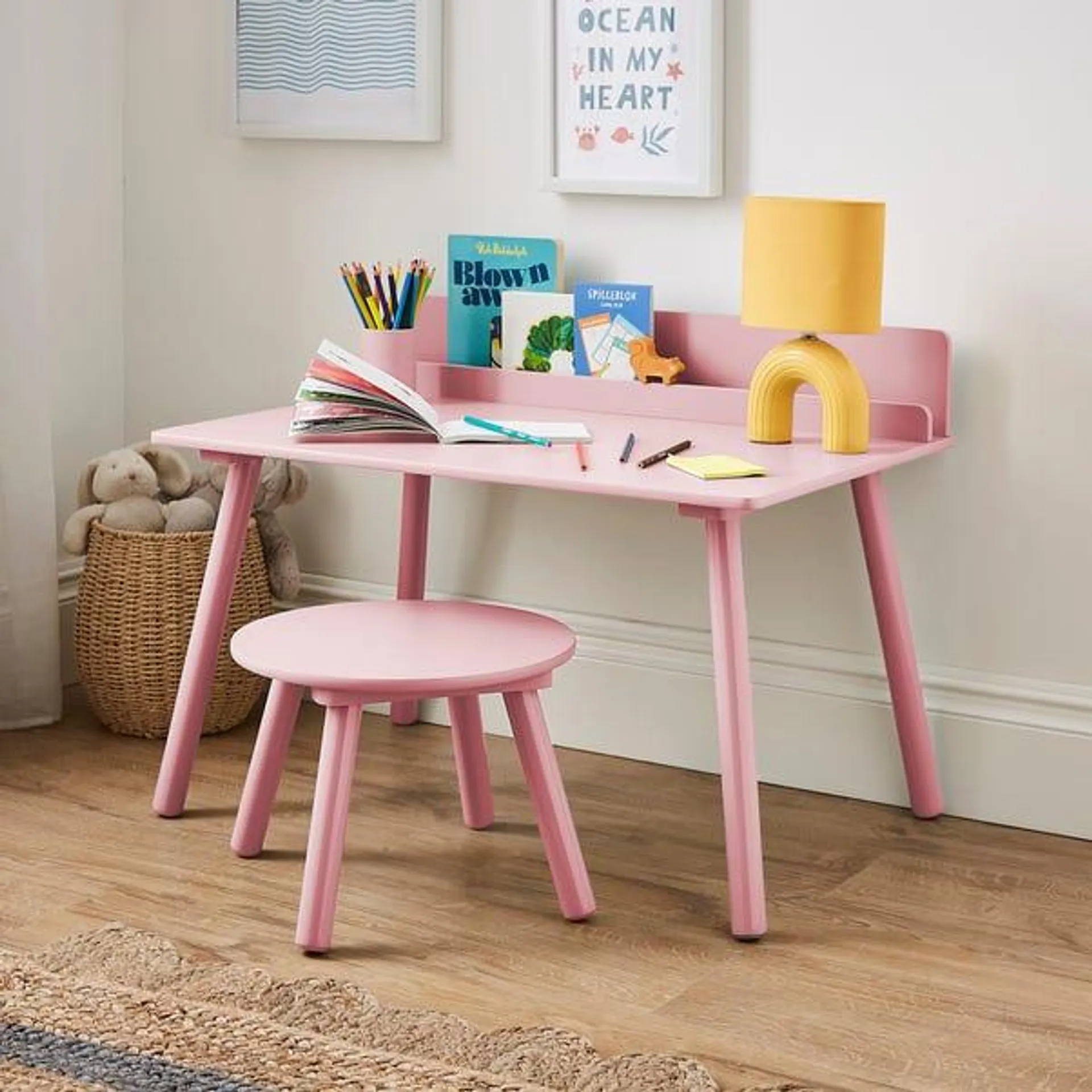 Kids Maisy Desk and Stool Set