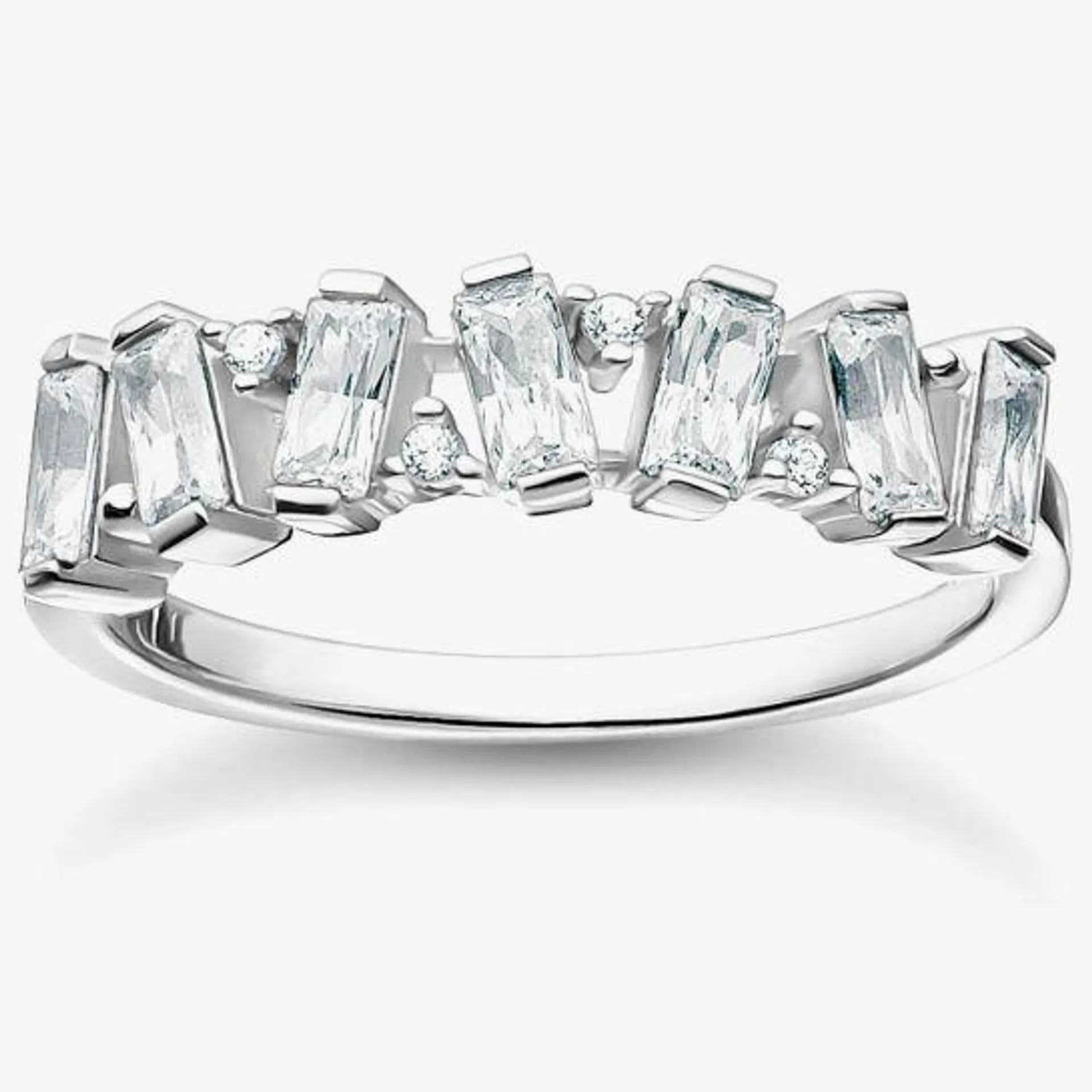 Sterling Silver Cubic Zirconia Ring