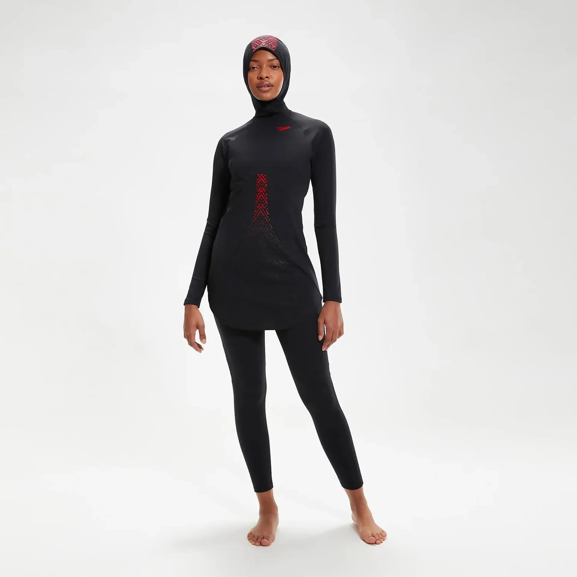 Women's HydroPro Modest Swimsuit Black