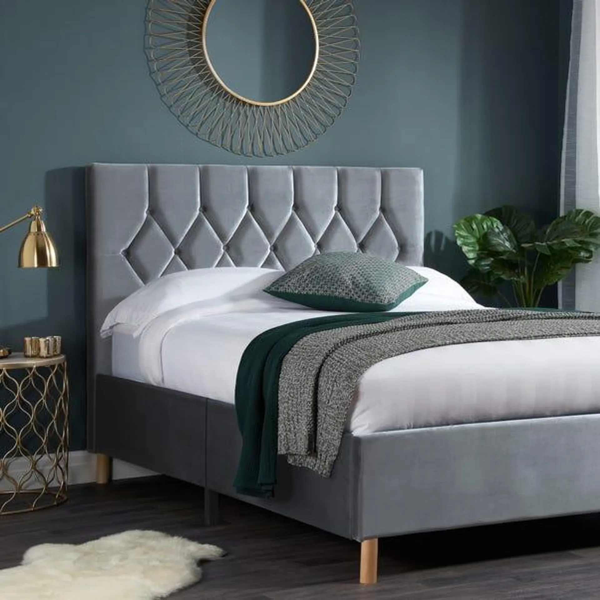 Loxley Velvet Bed Frame