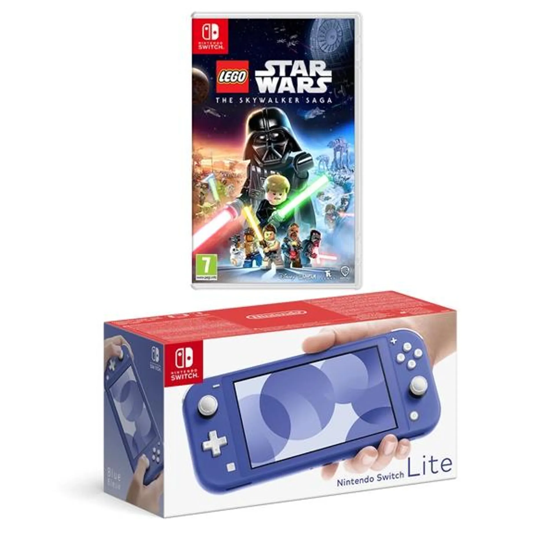 Nintendo Switch Lite (Blue) & LEGO Star Wars: The Skywalker Saga