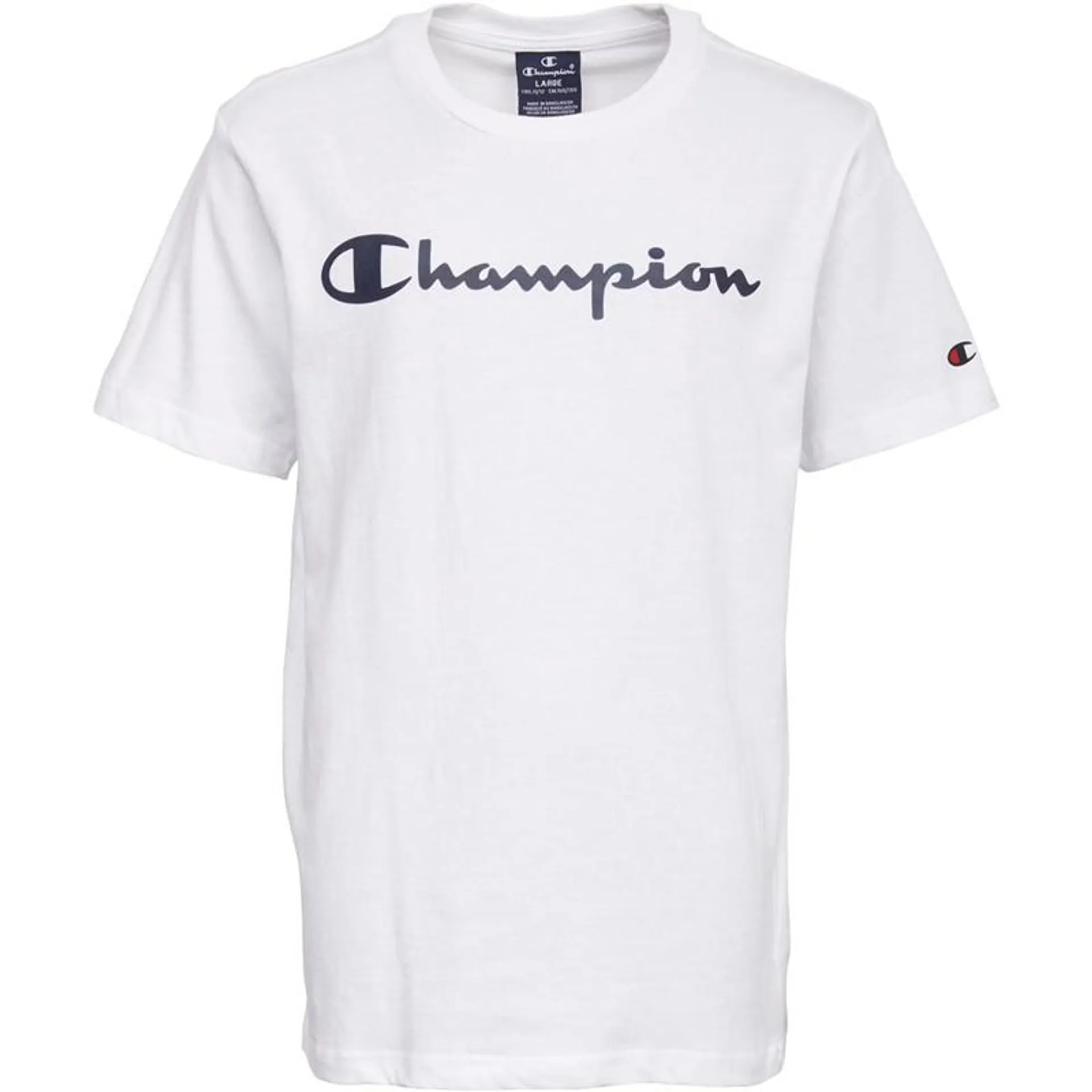 Champion Junior Boys Crew Neck T-Shirt White