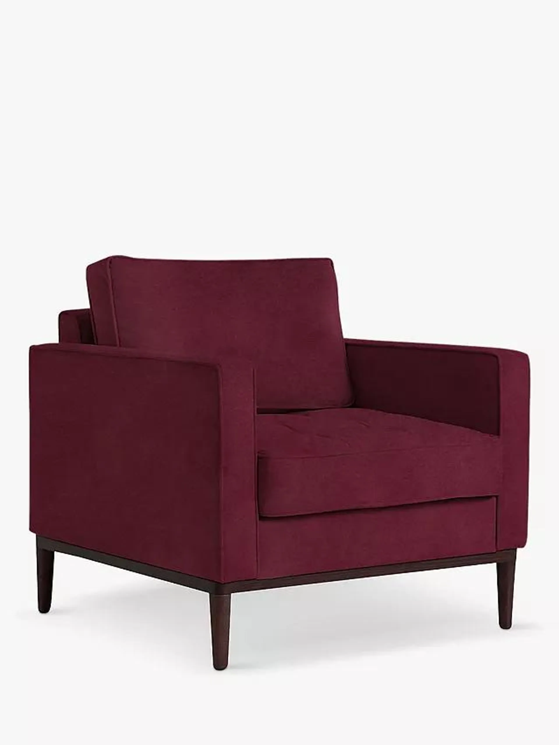 Swyft Model 02 Armchair, Eco-Velvet Damson