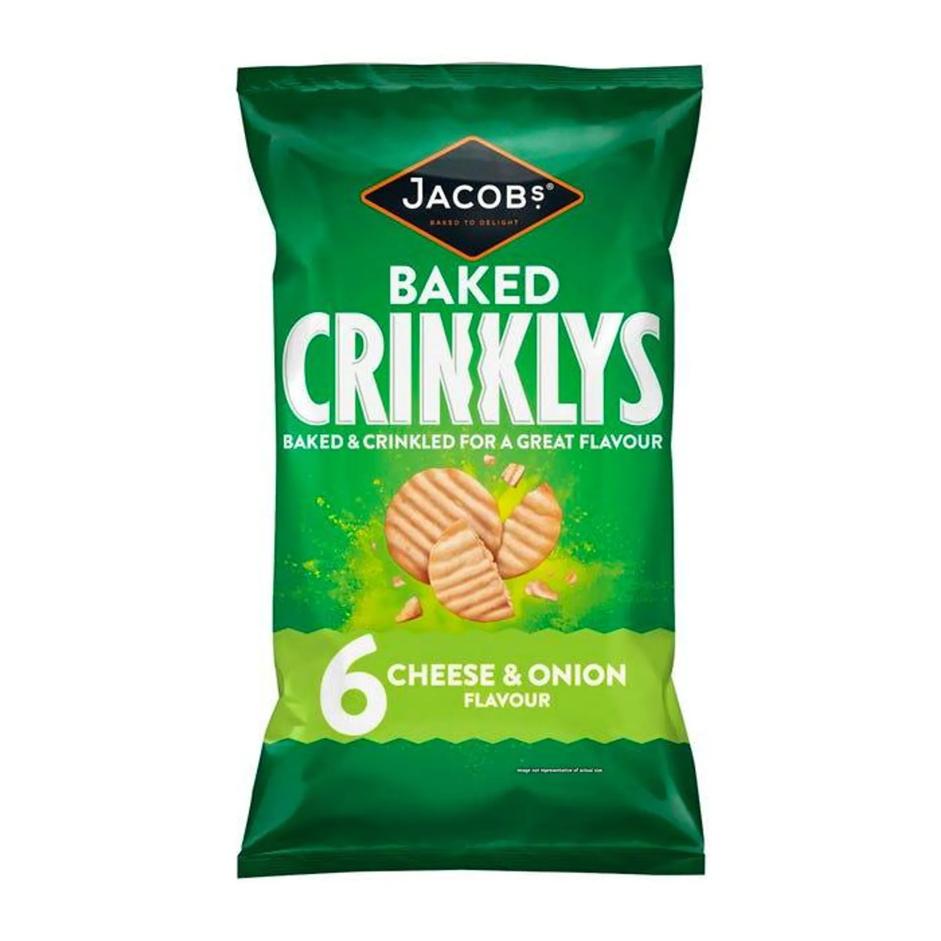 Jacob's 6 Crinklys Cheese & Onion Flavour 138g