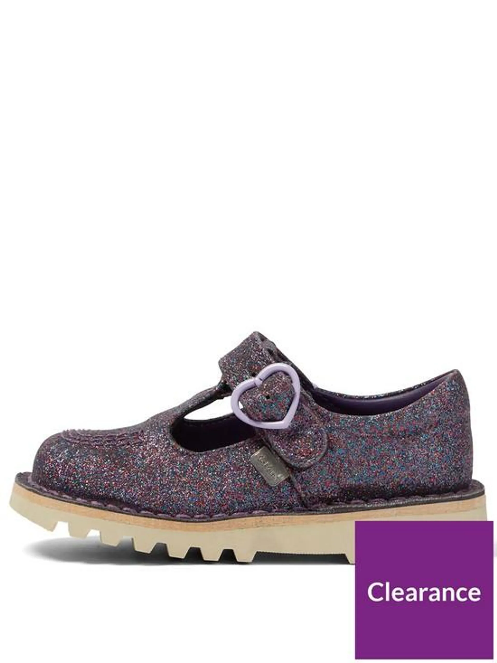 Kick T Bar Glitter Shoe