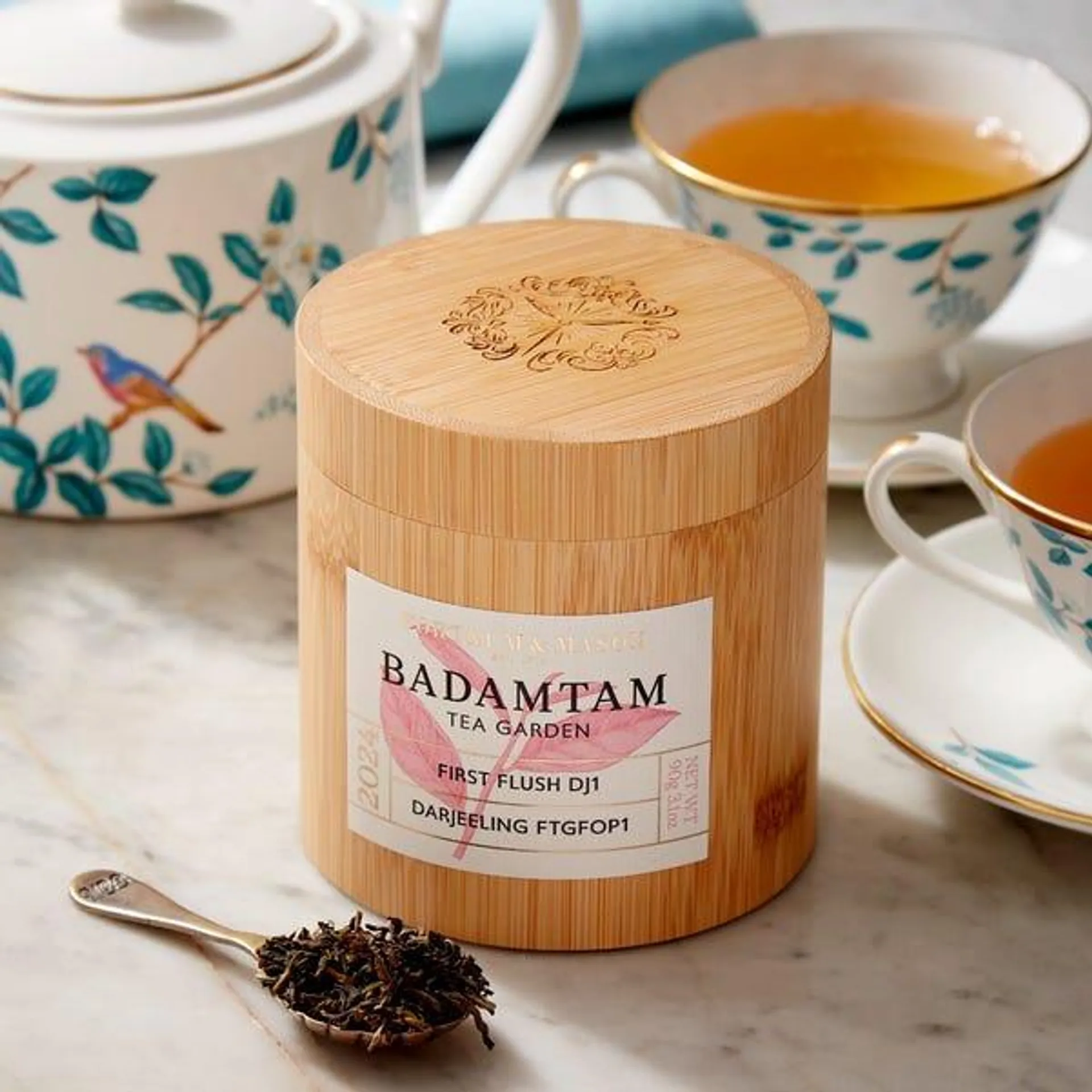 Badamtam First Flush Darjeeling Wooden Caddy, 2024, 90g