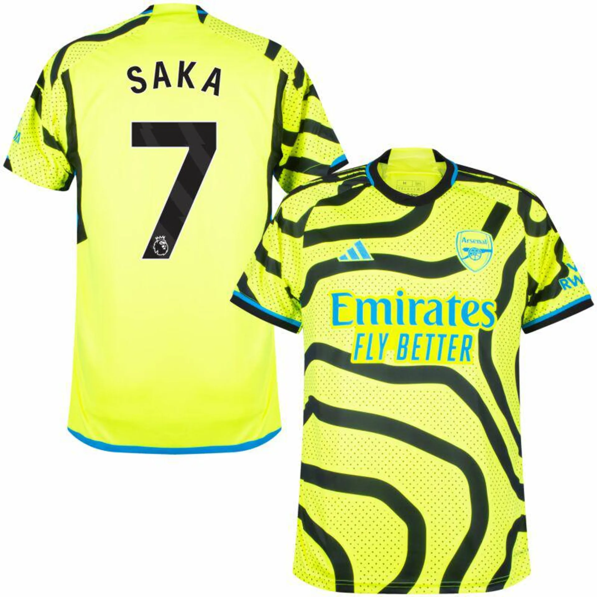 adidas Arsenal Away Saka 7 Shirt 2023-2024 (Premier League)
