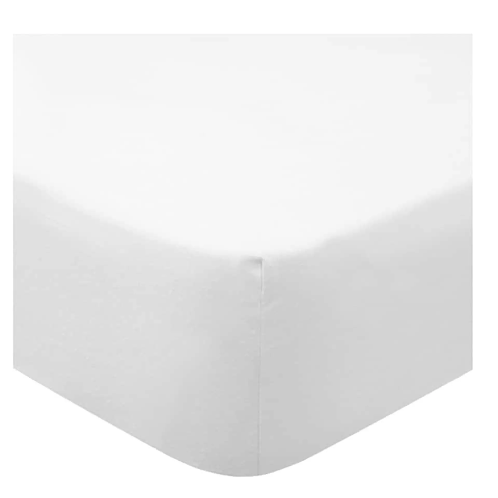 F&F Home Bedding 100% Cotton White Fitted Sheet Single