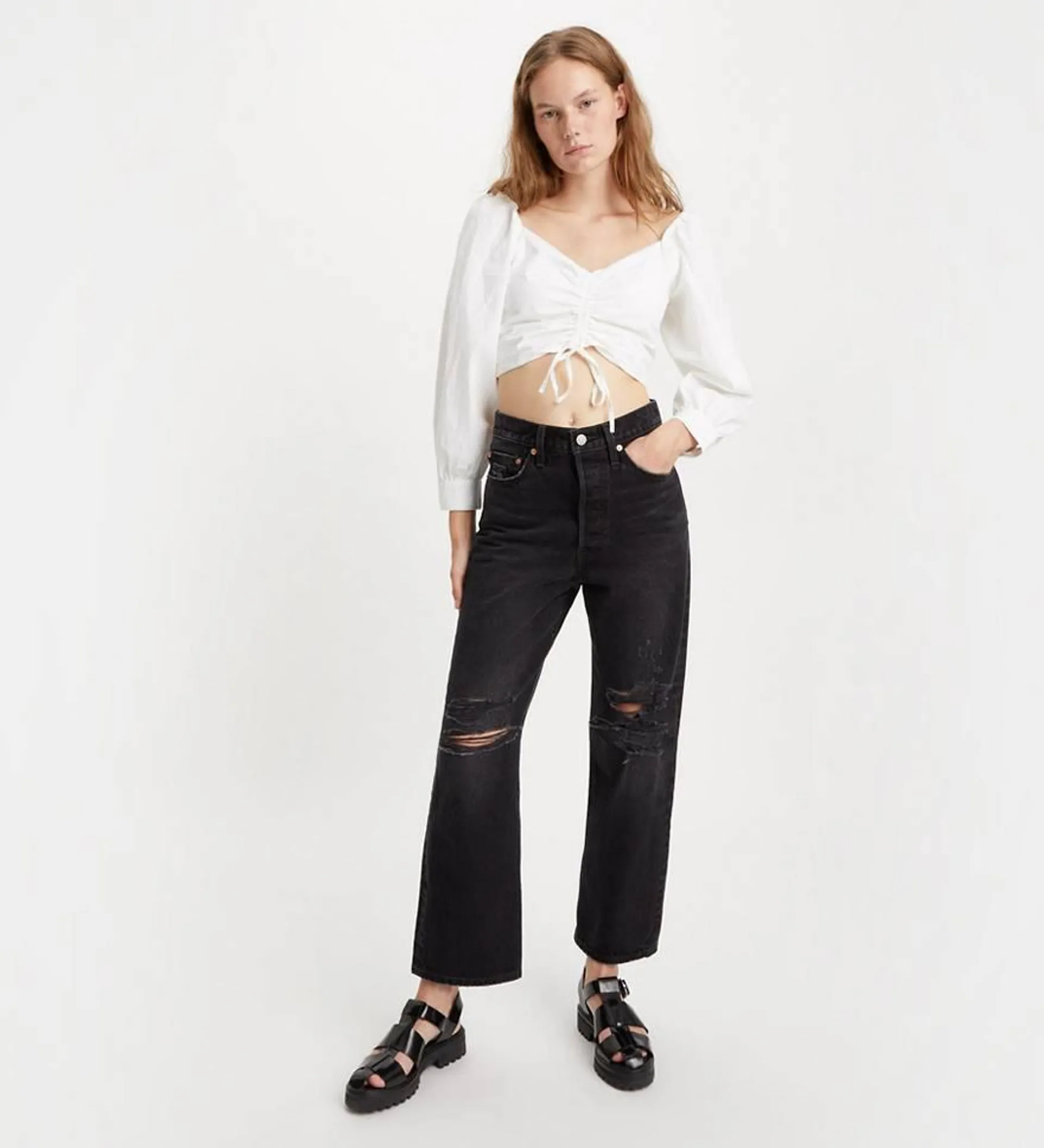 Ribcage Straight Ankle Jeans