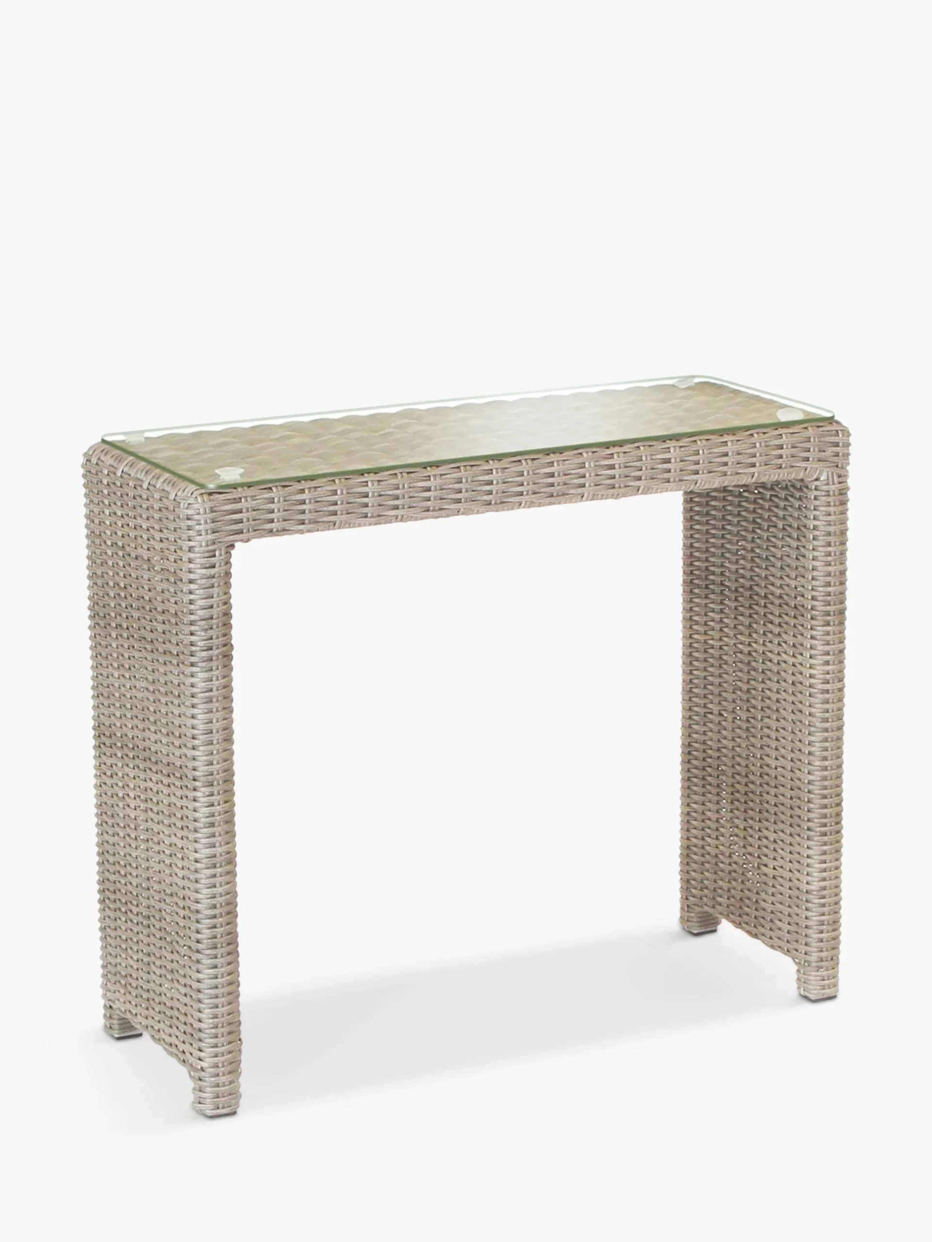 Palma Glass Top Garden Side Table