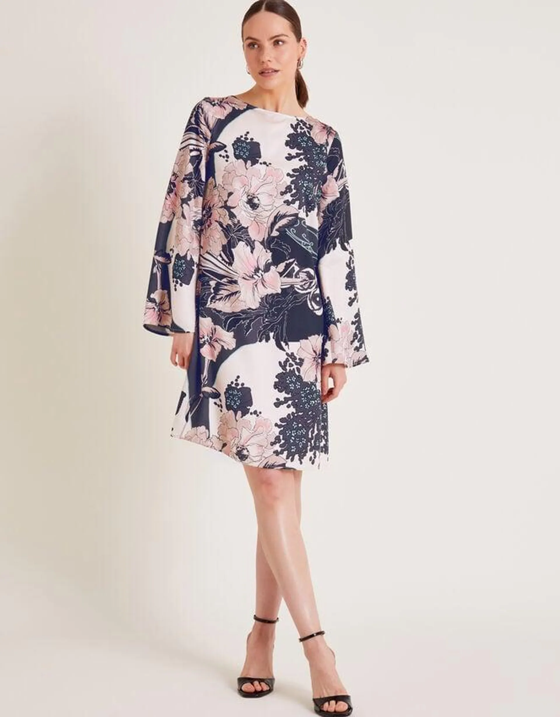 Kathryn Tunic Floral Dress Pink