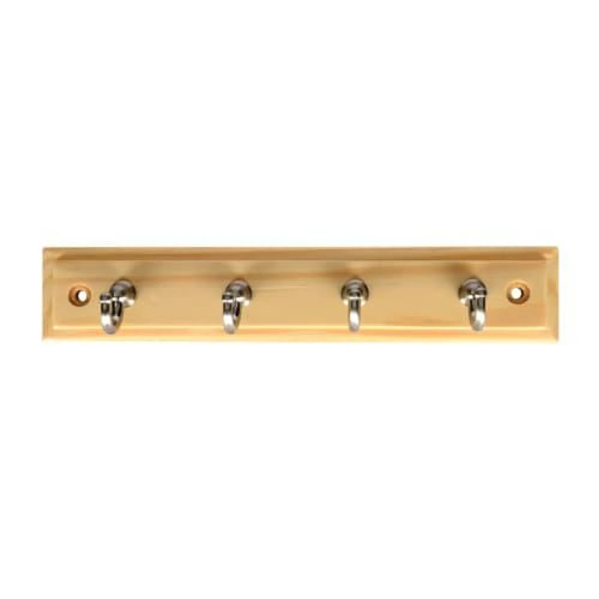 Wickes Pine & Satin Nickel Key Tidy - 230mm