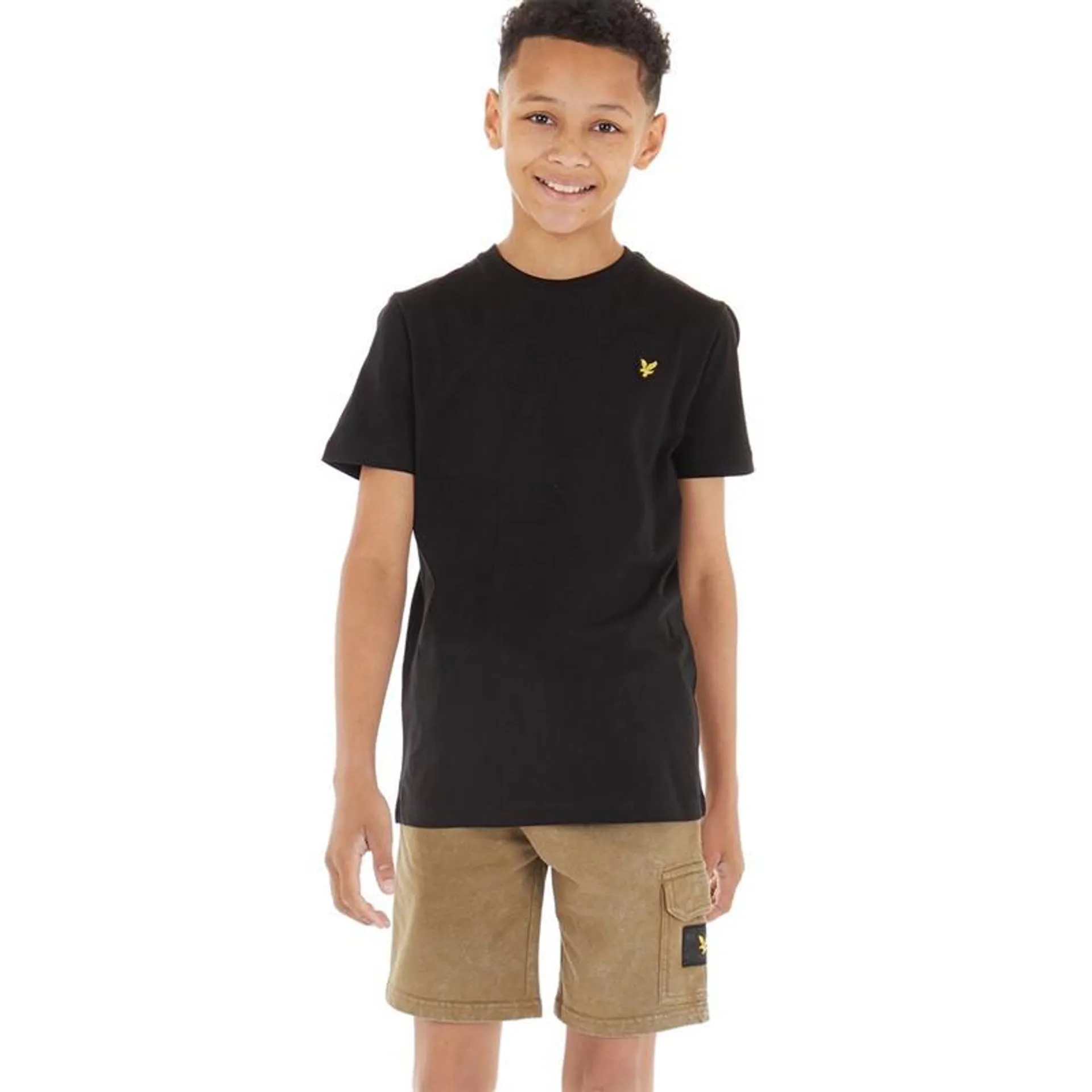 Lyle And Scott Boys Classic T-Shirt And Shorts Set True Black/​Covent Green