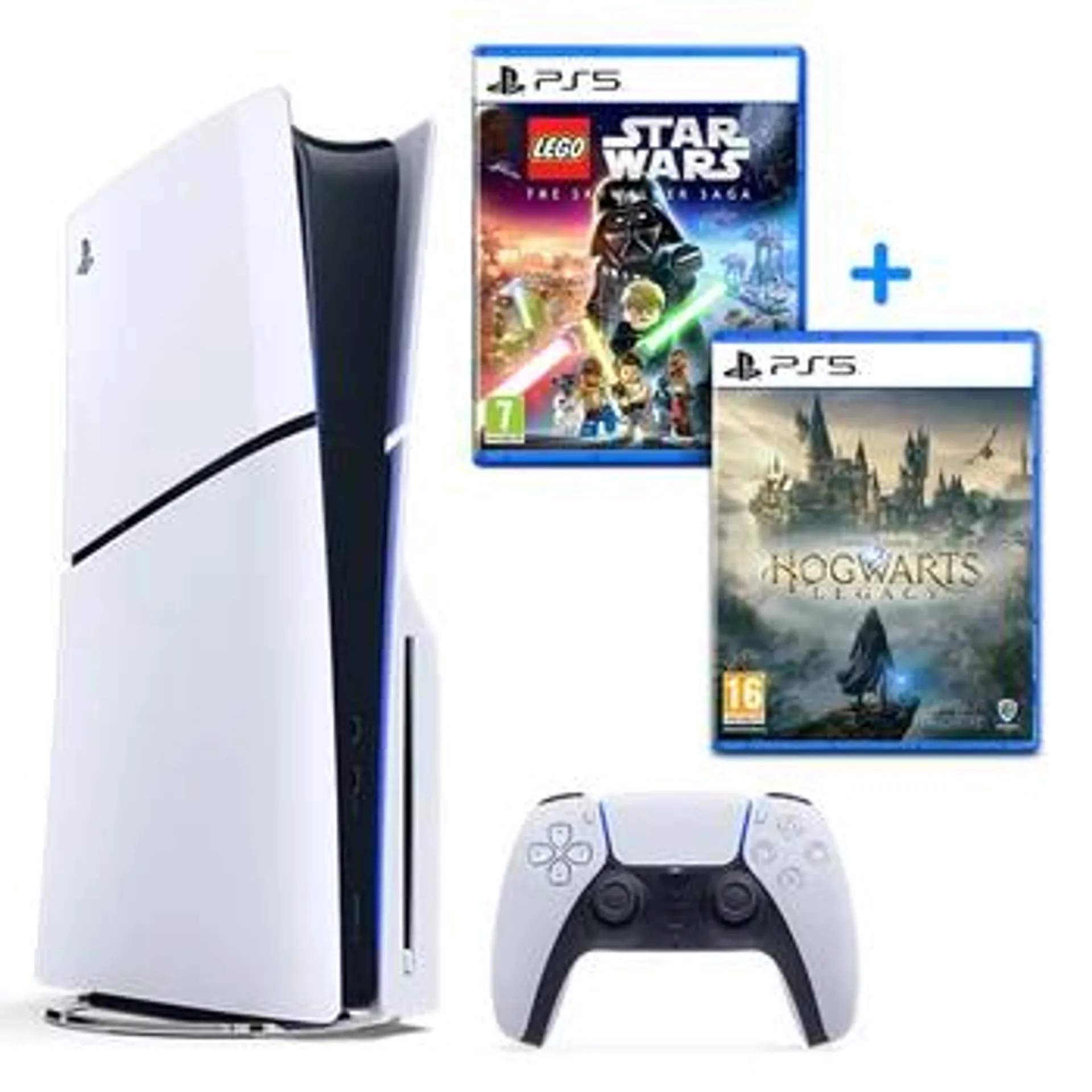 PlayStation 5 Console (Slim), Hogwarts Legacy & LEGO Star Wars